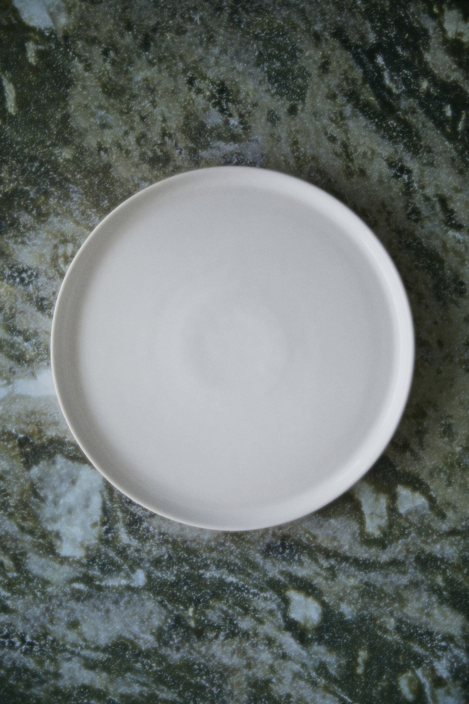 Large stoneware plate - Natural white/Shiny/Beige/Anthracite grey - 2