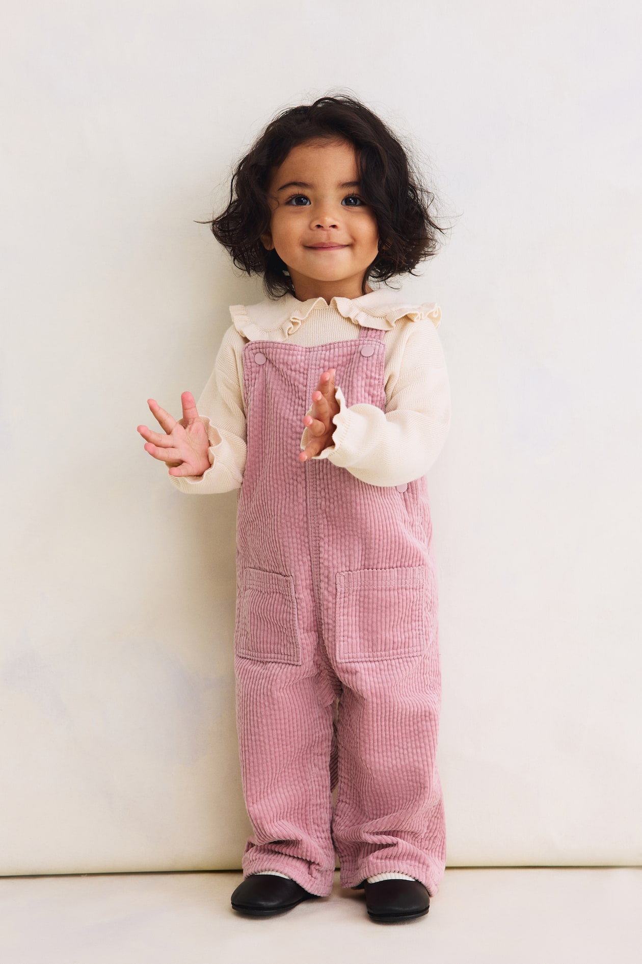 コーデュロイサロペット - ライトピンク - Kids | H&M JP