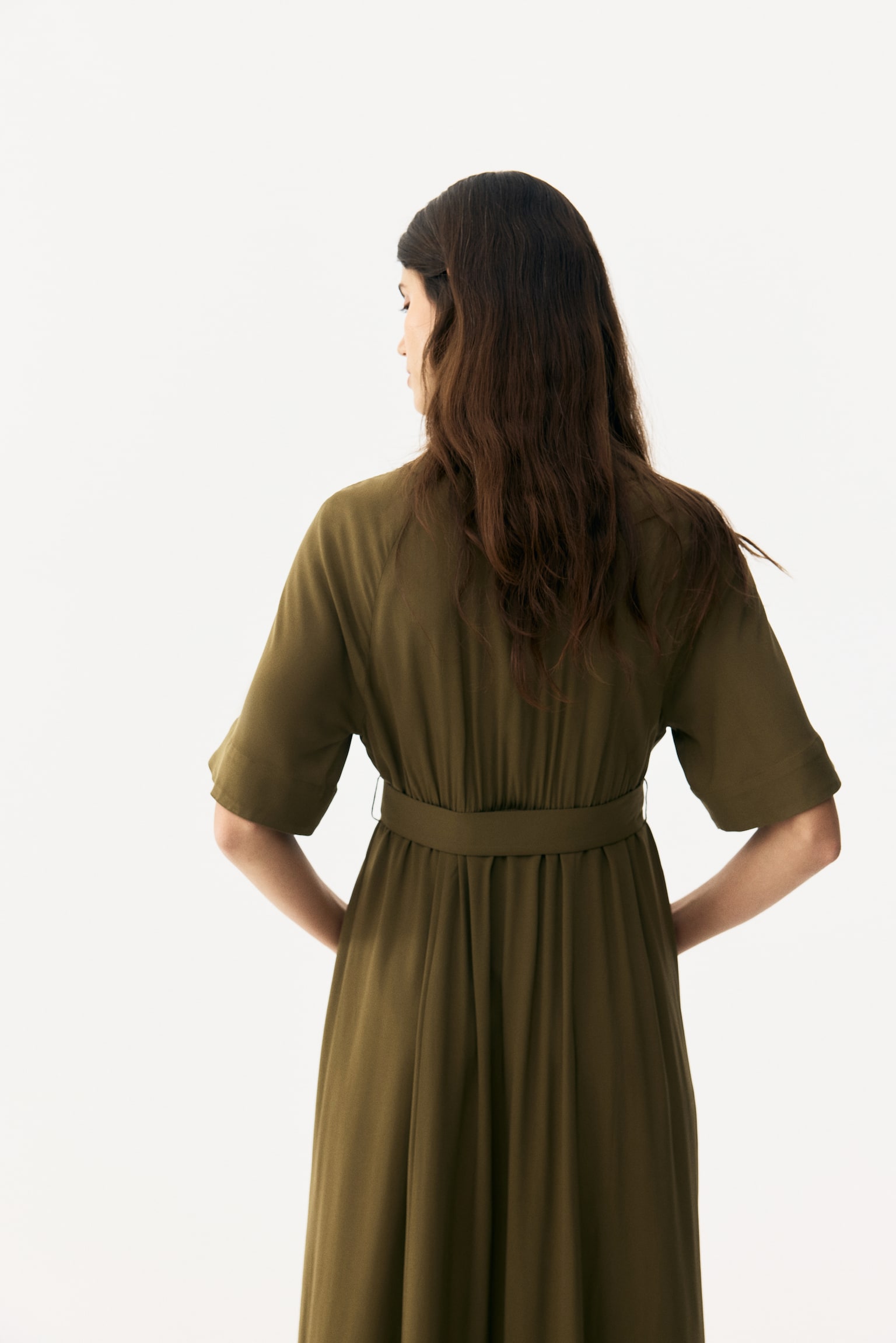 MAMA Before & After Shirt dress - Khaki green/Black/Light beige/Leopard print/Khaki green/Blue/Striped/Cream/Black patterned - 6