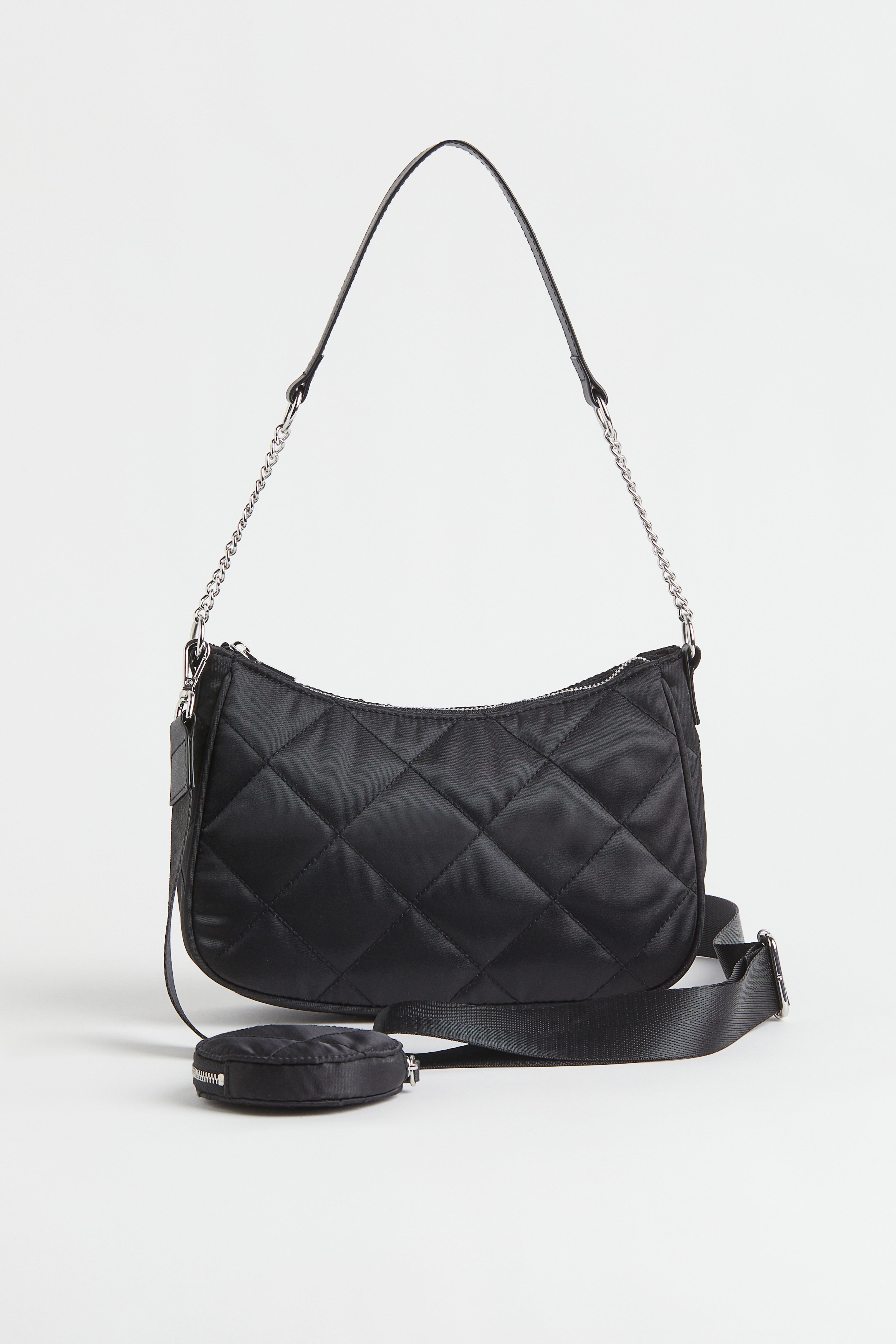 Sac bandouliere avec pochette Noir FEMME H M FR