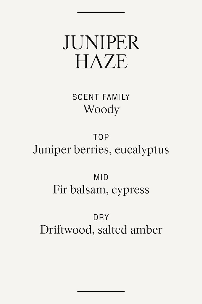 Vela aromática en recipiente de vidrio - Juniper Haze/Dark Honey/White Orchid/Golden Saffron - 4
