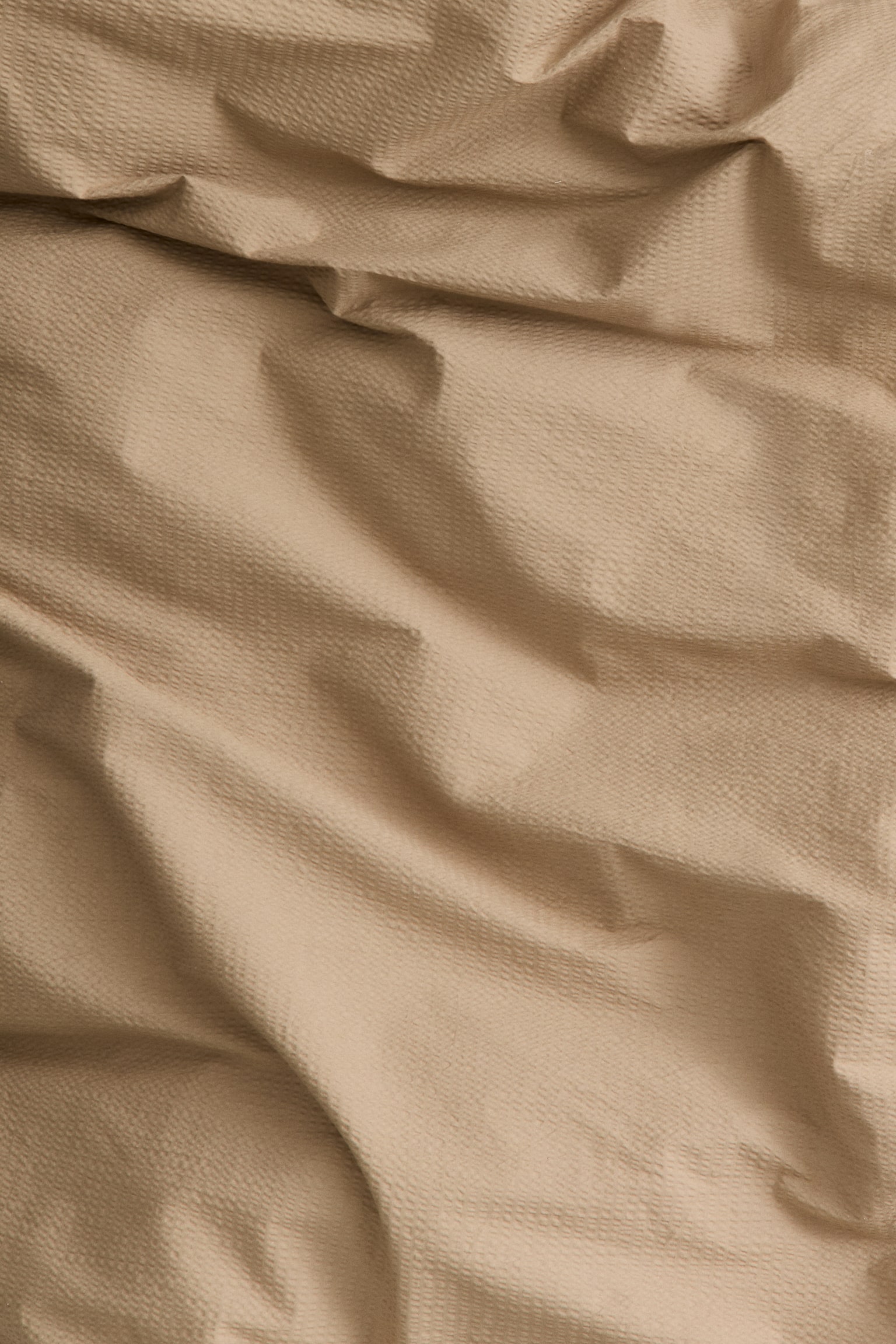 Seersucker double/king size duvet cover set - Dark beige/Light blue/White/Dark dusty pink/Light beige - 3
