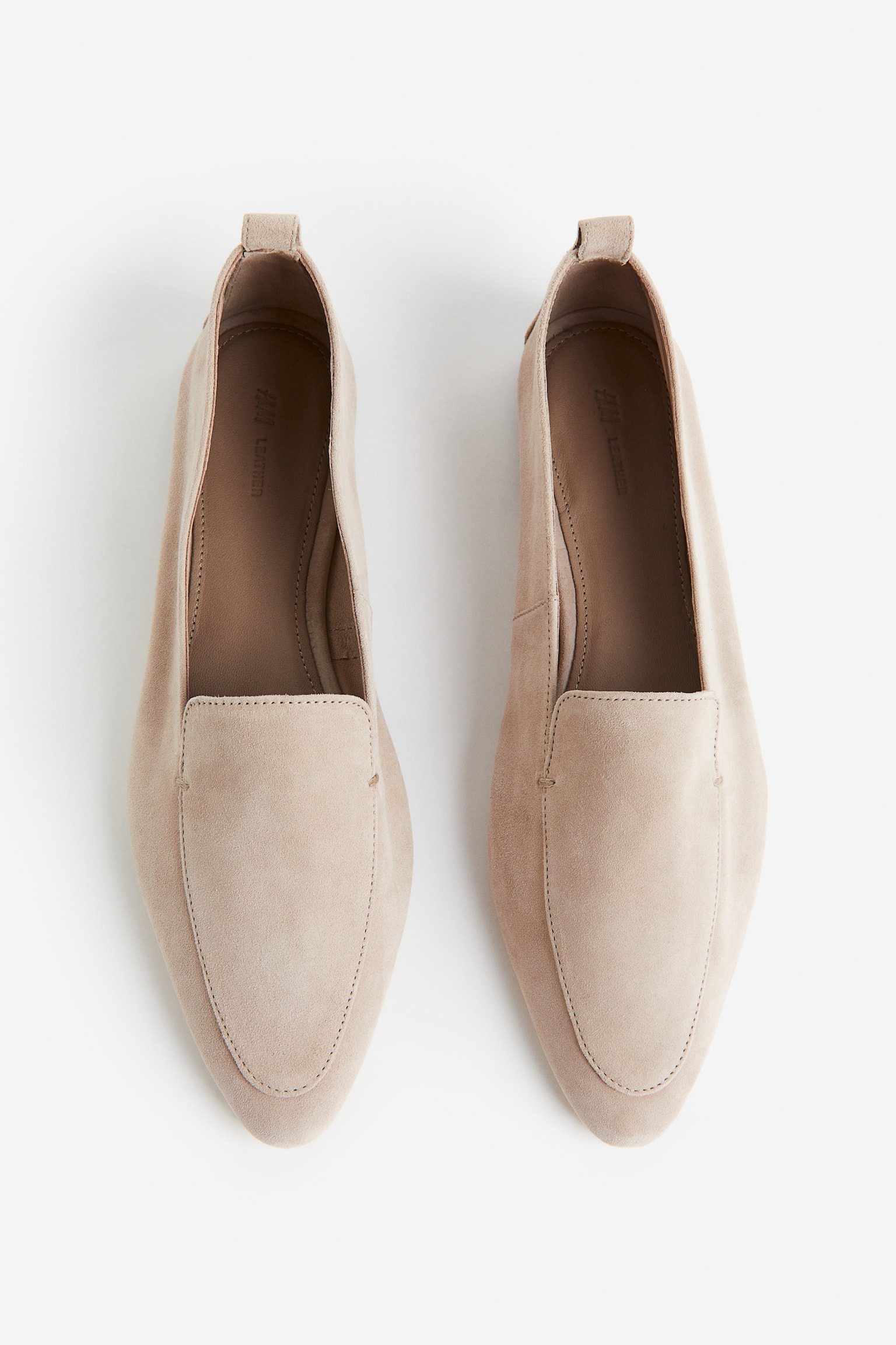 Suede Loafers - Light beige/Black - 2