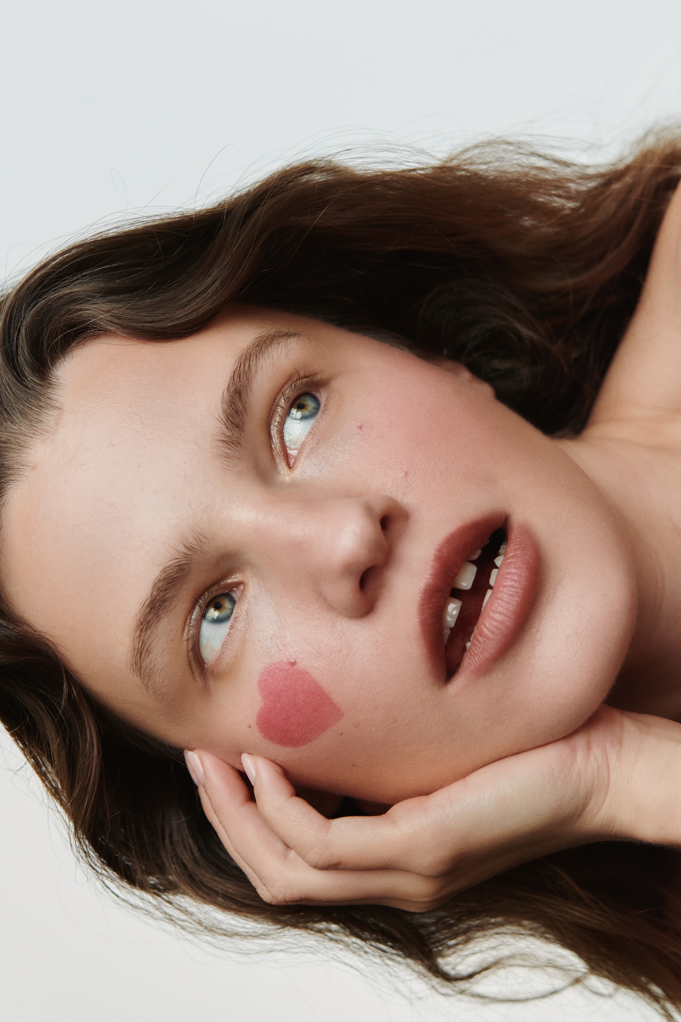 Tampon blush en forme de cœur - Rose