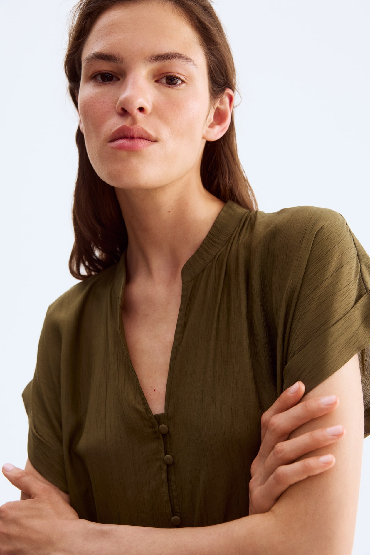 Crinkled Tunic Dress - image 2