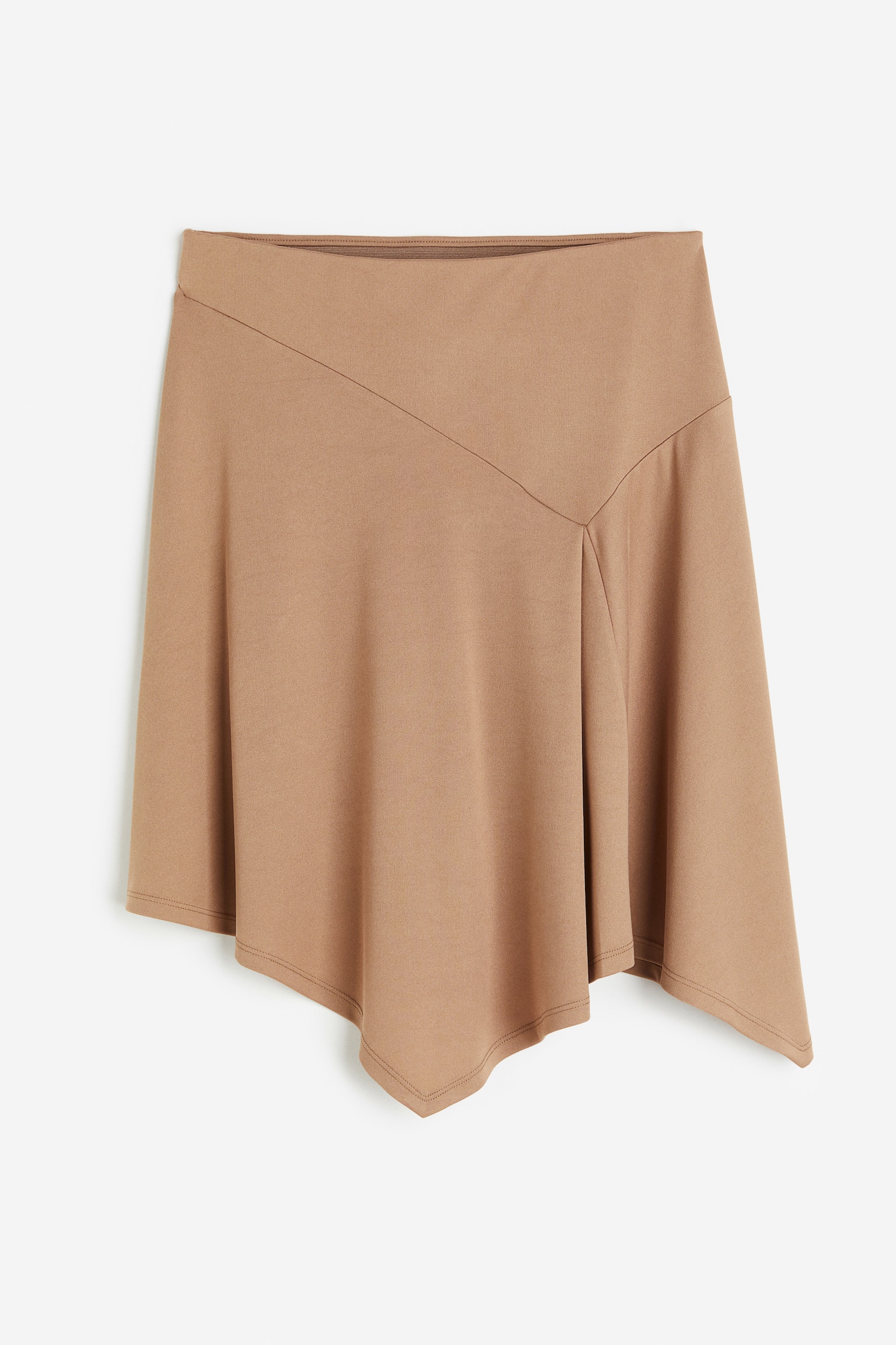 Asymmetric skirt - Dark beige/Green - 1