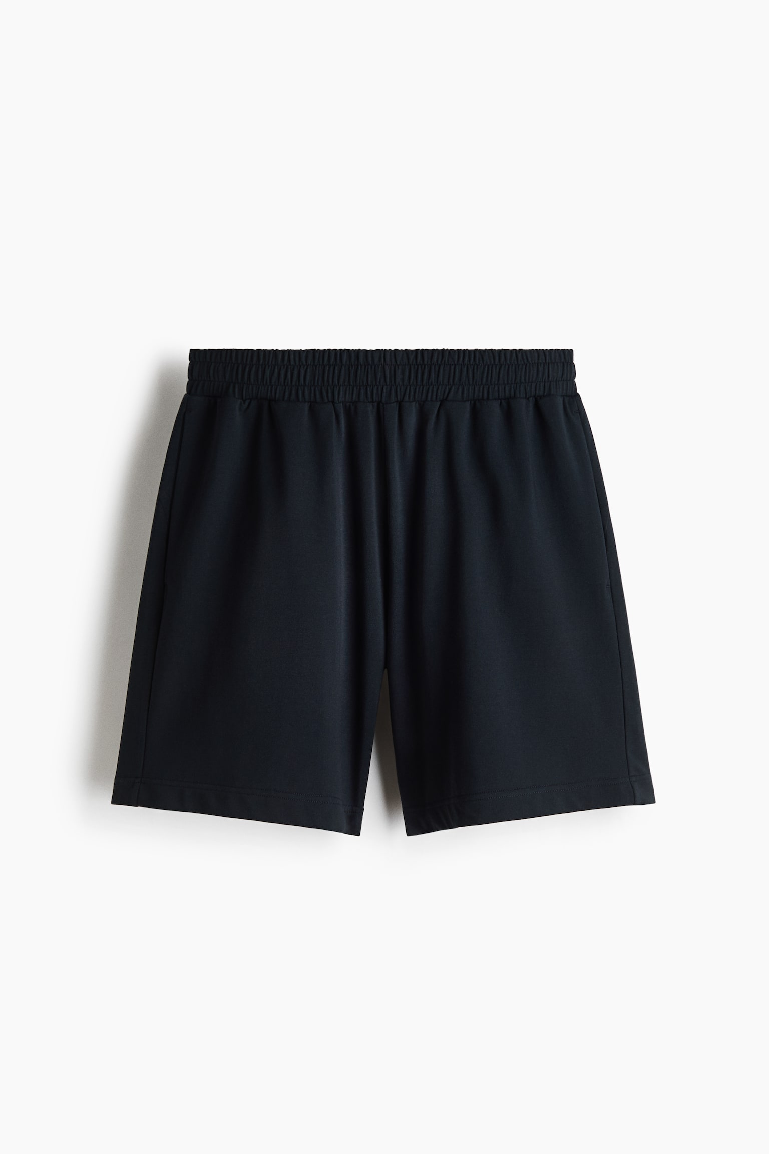 Мужские шорты H&M Regular-Fit Ultra Soft Sweatshorts, цвет: Чёрный — фото 1
