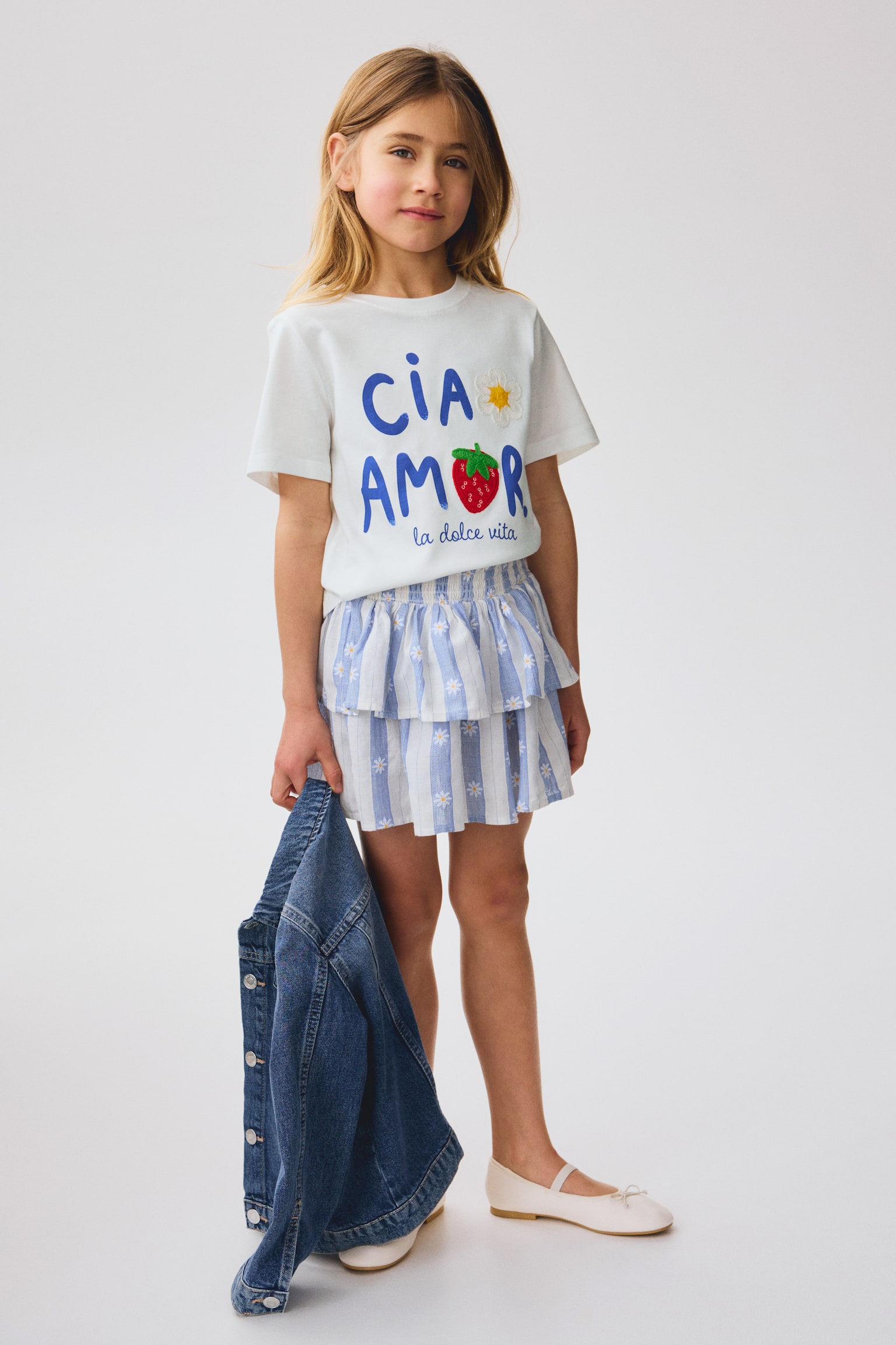 T-shirt avec motifs - Crème/Ciao/Rose/fraise/Blanc/marine/Marine/Rose clair/cœurs/Blanc/fraises/Crème/boucles - 3