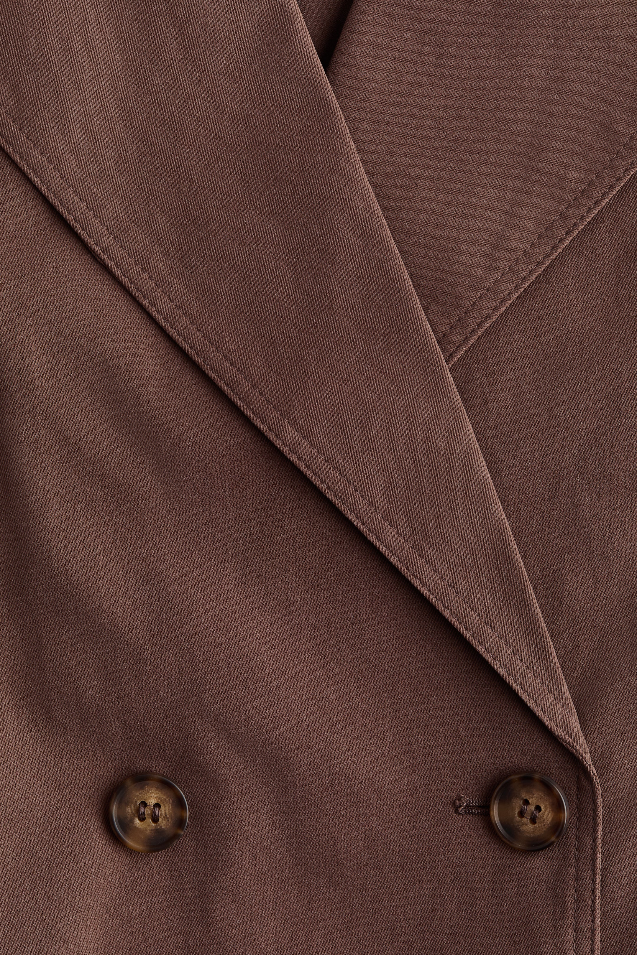 Short Tie-Belt Trench Coat