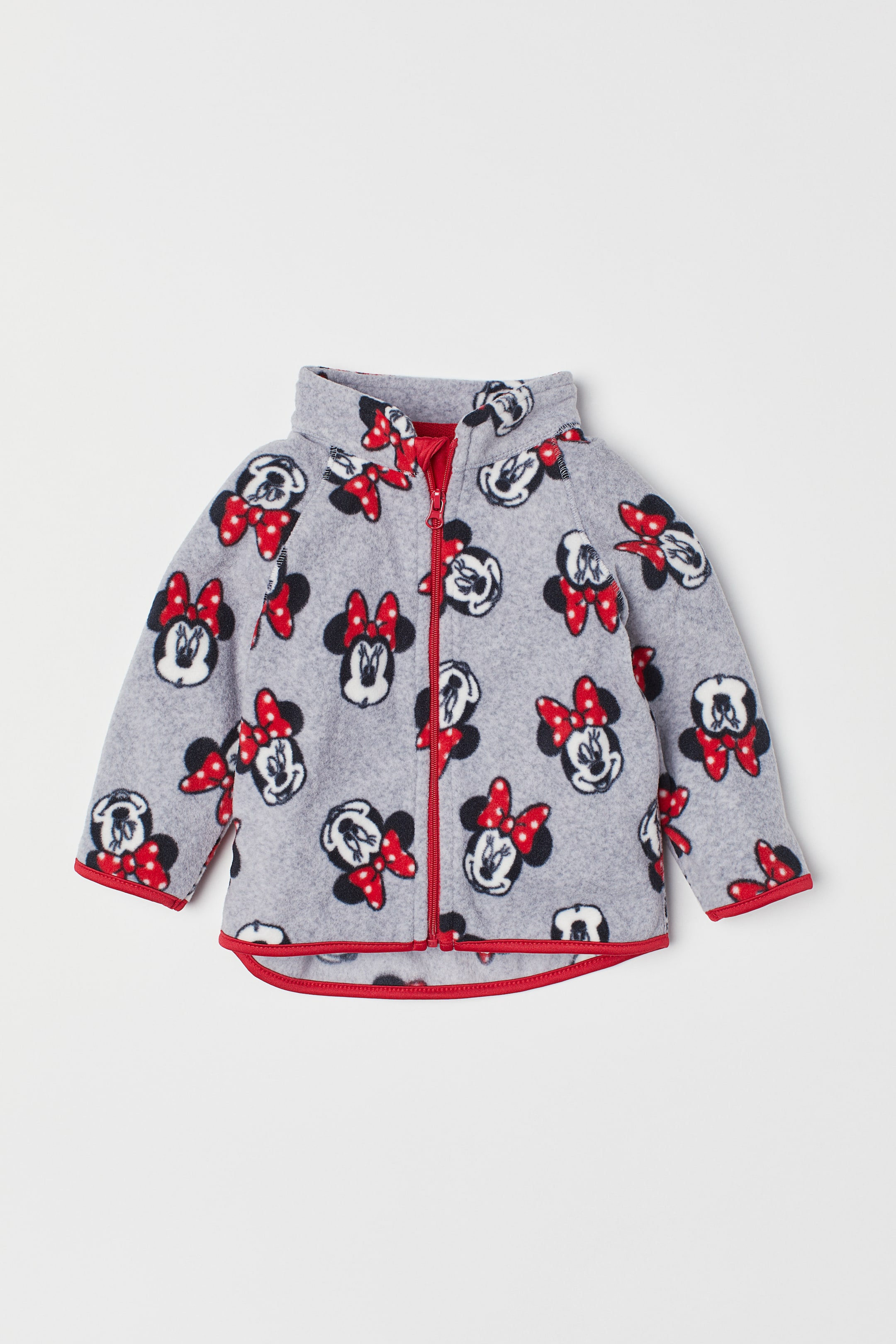 Patterned fleece jacket