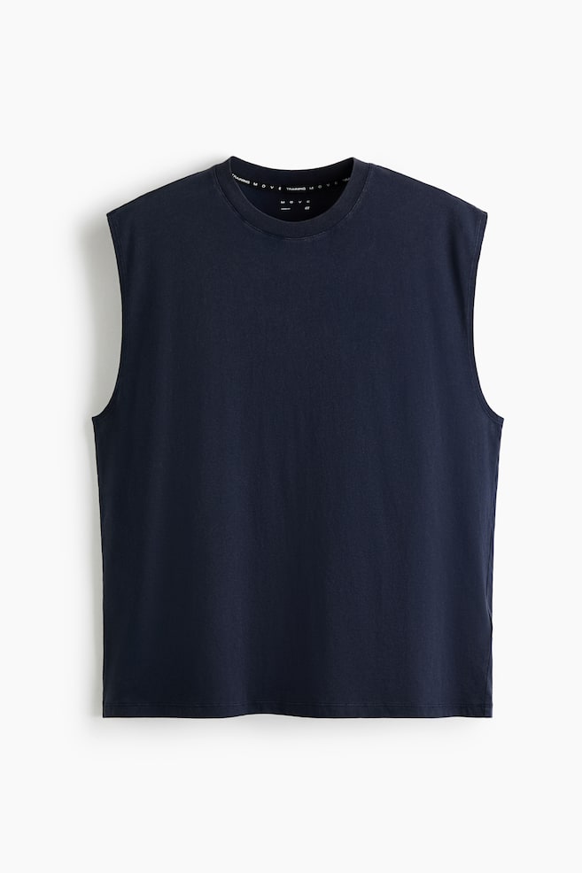 Loose-Fit Sports Tank Top with DryMove™ - Navy blue/Dark gray/Gray melange/La Puissance - 1