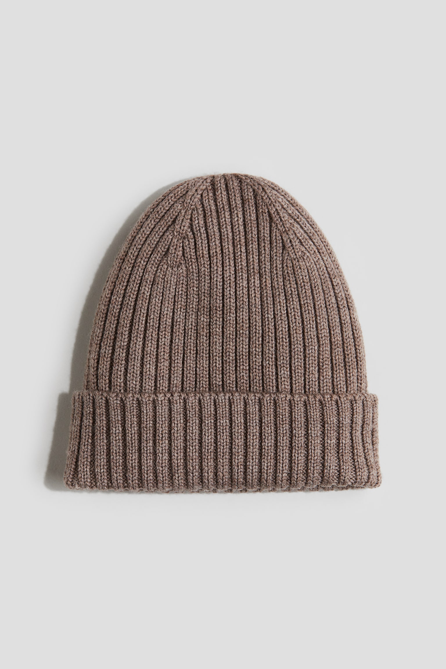 Wool-knit beanie - Brown/Light beige/Beige - 1