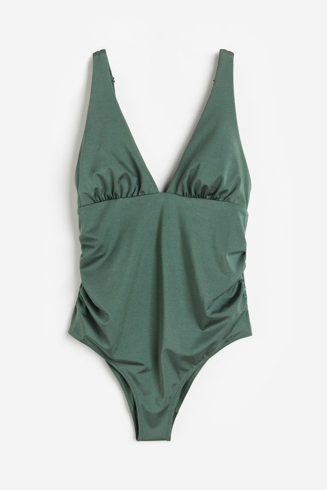 MAMA Swimsuit - Khaki green/Black - 2