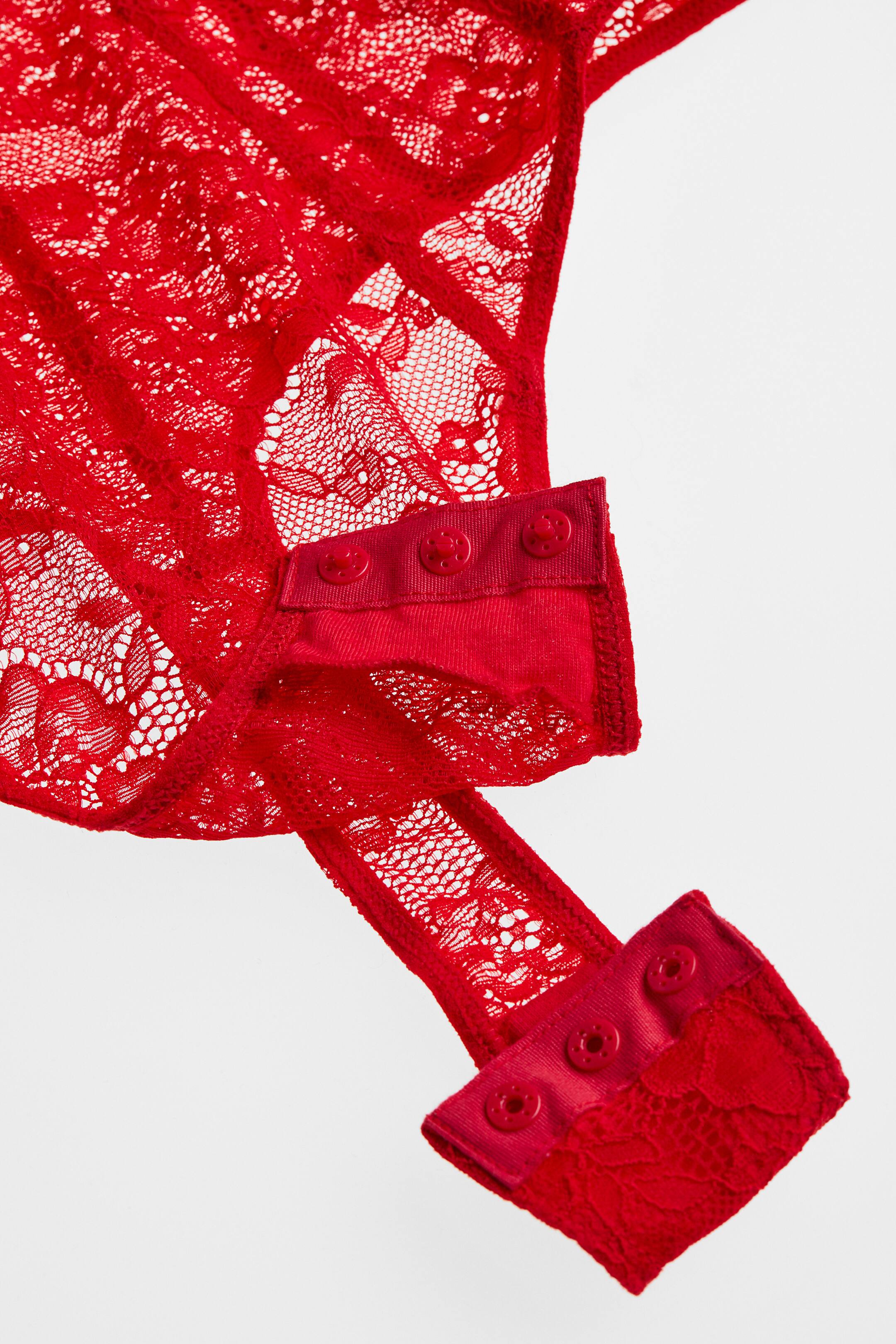 Xem ảnh lớn hơn: Áo một mảnh lọt khe nâng ngực - Màu đỏ - Ladies | H&M VN 3