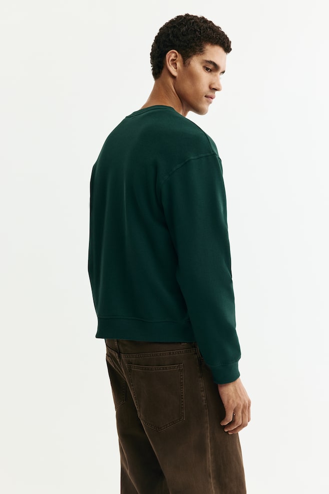 Loose-Fit Sweatshirt-Green - 6