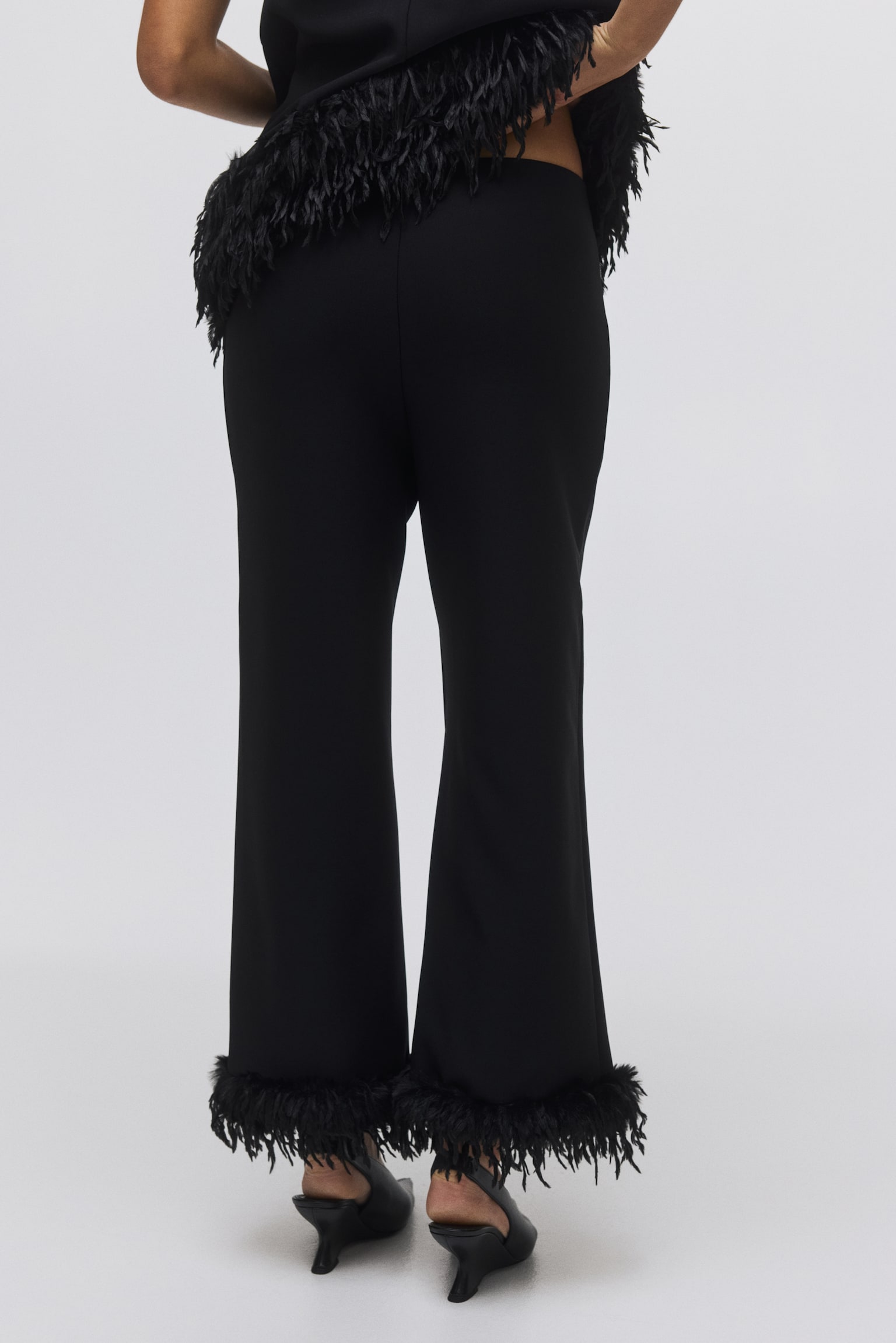 Fringed trousers - Black - 4