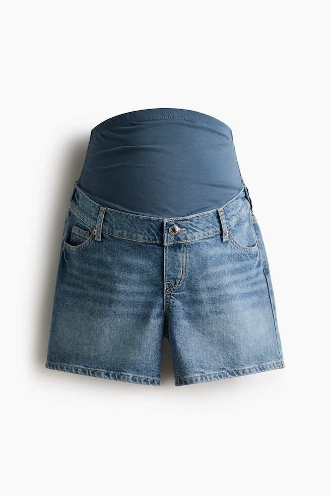 MAMA Jeansshorts - Denimblau/Helles Denimblau/Weiß - 1