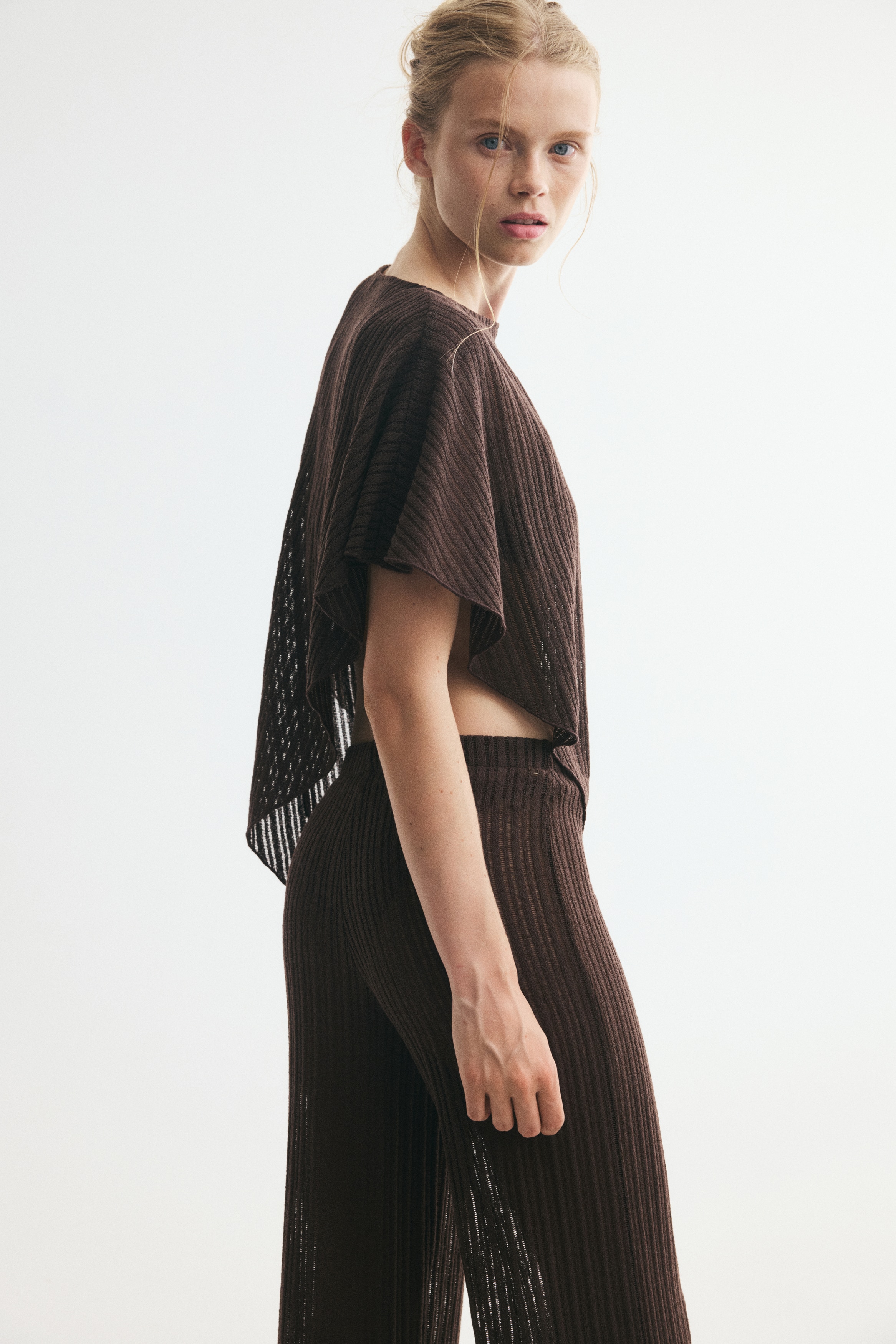 Rib-Knit Cape - thumbnail 4