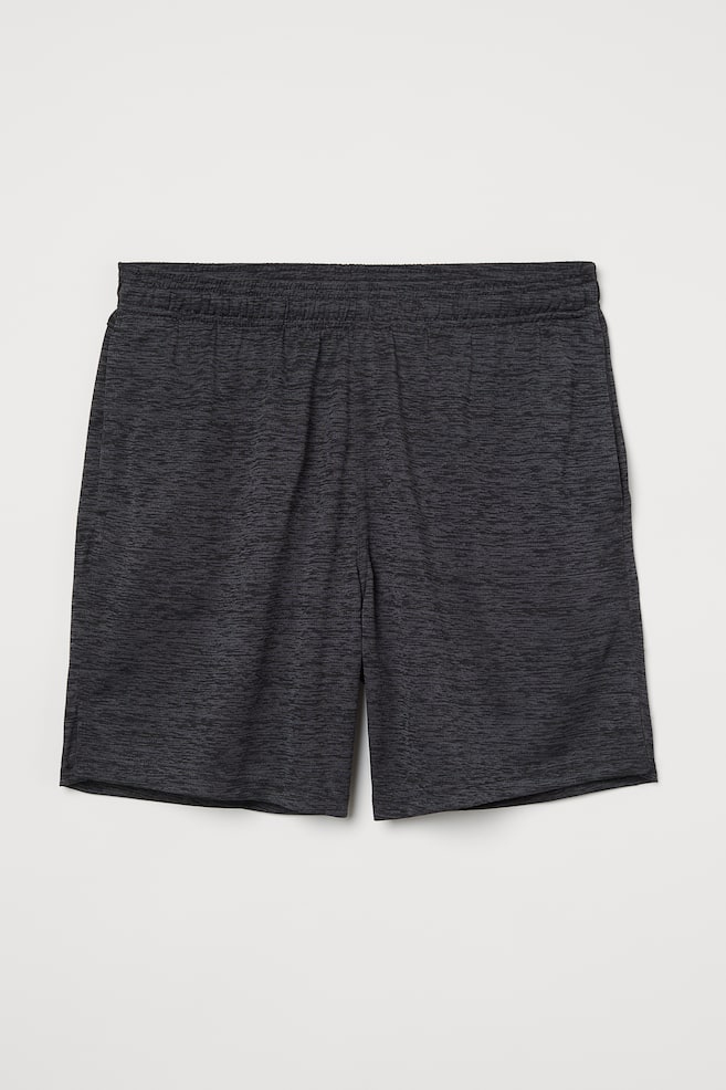 Kurze Sportshorts - Dunkelgraumeliert - 1