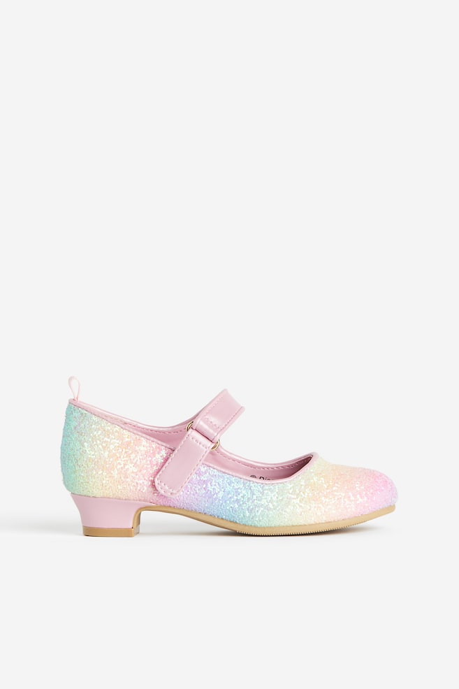 Chaussures de déguisement pailletées - Rose clair/Princesses Disney/Blanc/La Reine des neiges - 2