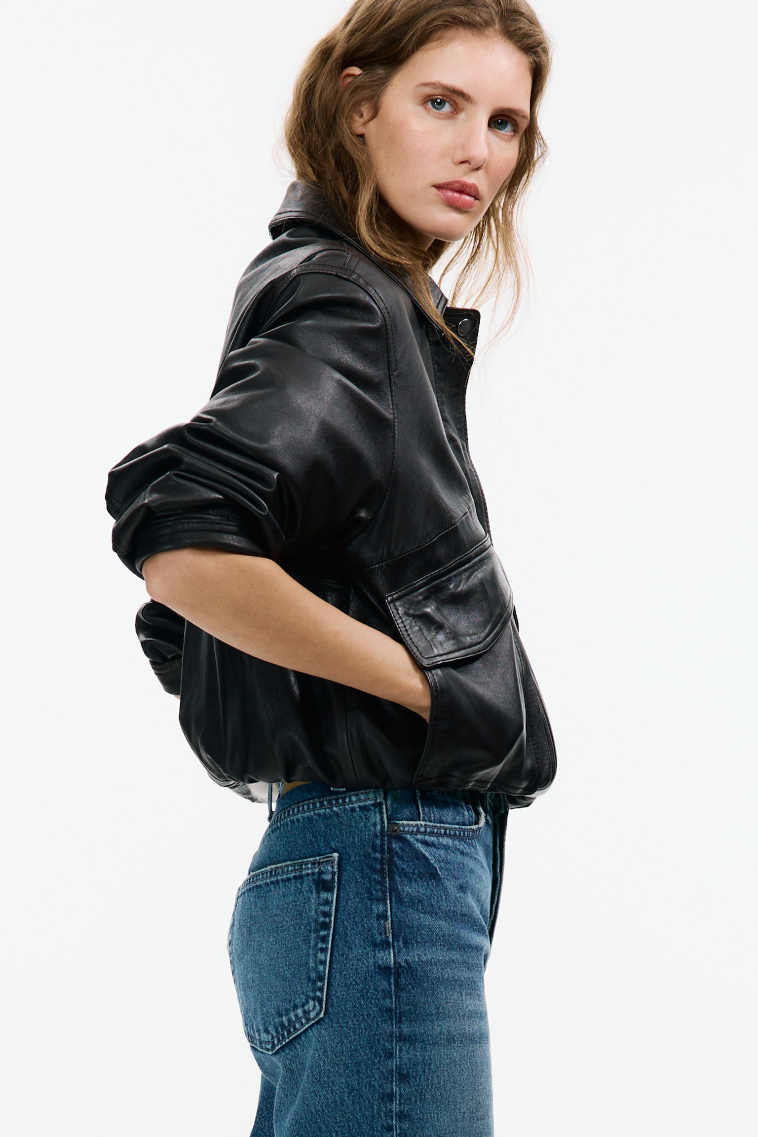 Straight High Waist Ankle Jeans - Blu denim/Bianco/Nero lavato/Beige/Blu denim chiaro/Blu denim - 7