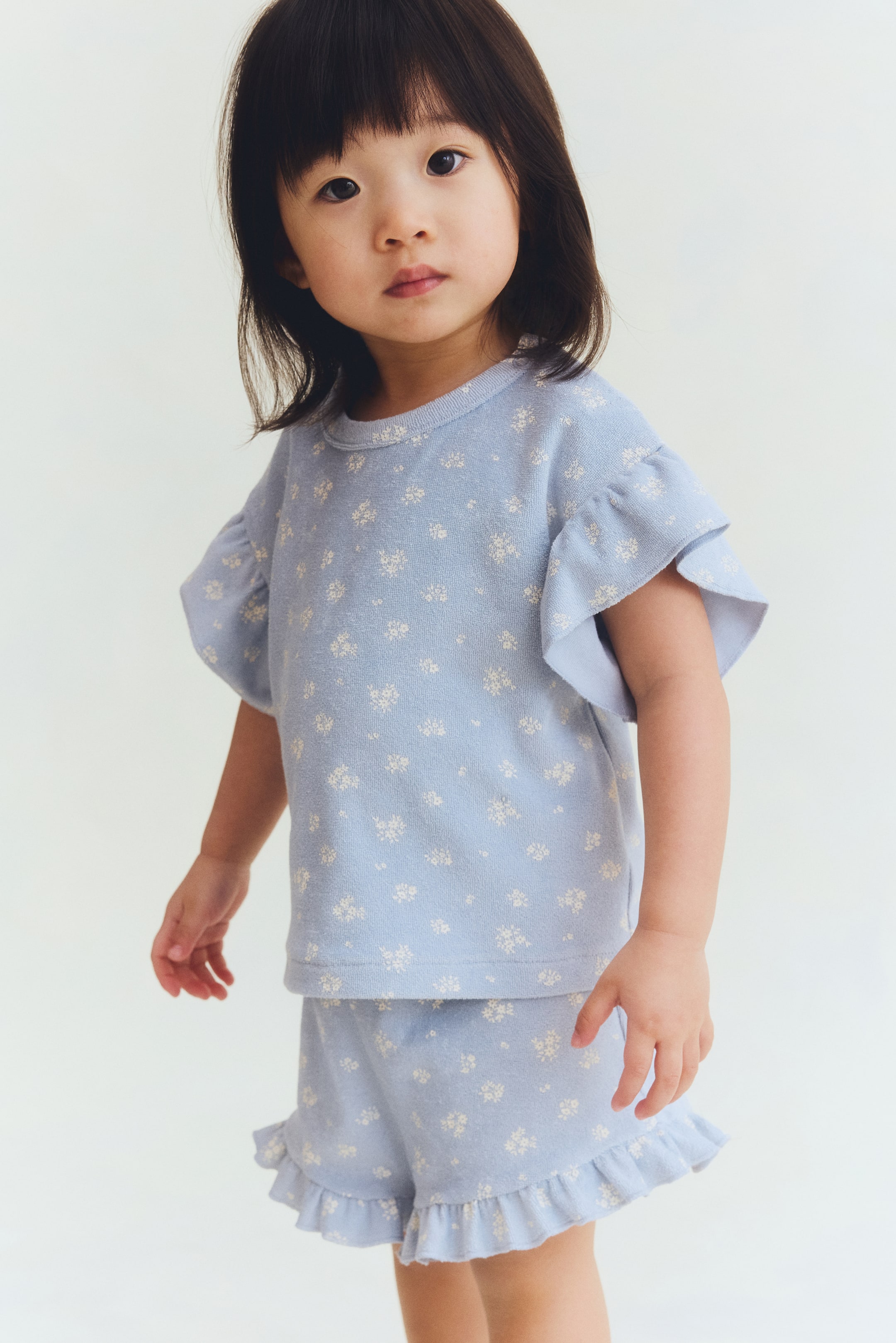 Ensemble 2 pièces en tissu éponge imprimé