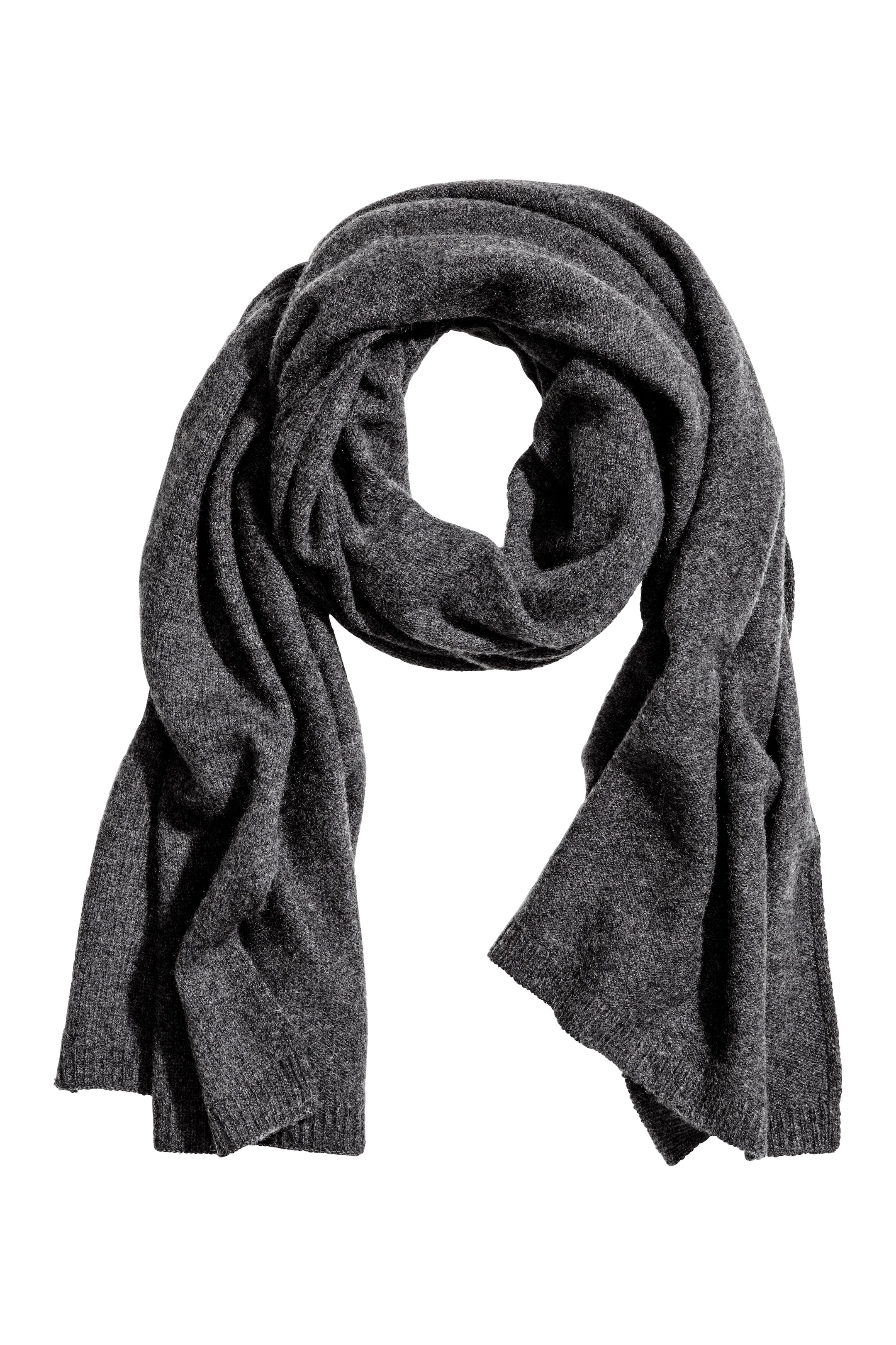 Agrandir l'image: Écharpe en cachemire - Gris foncé chiné - FEMME | H&M FR 1