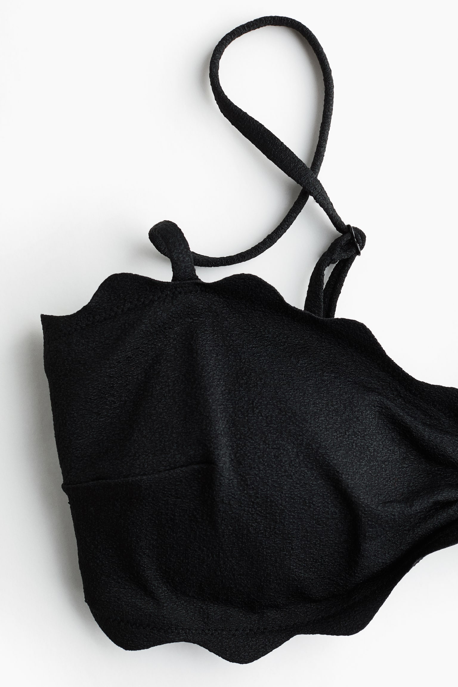 Wattiertes Bikinitop - Schwarz - 4