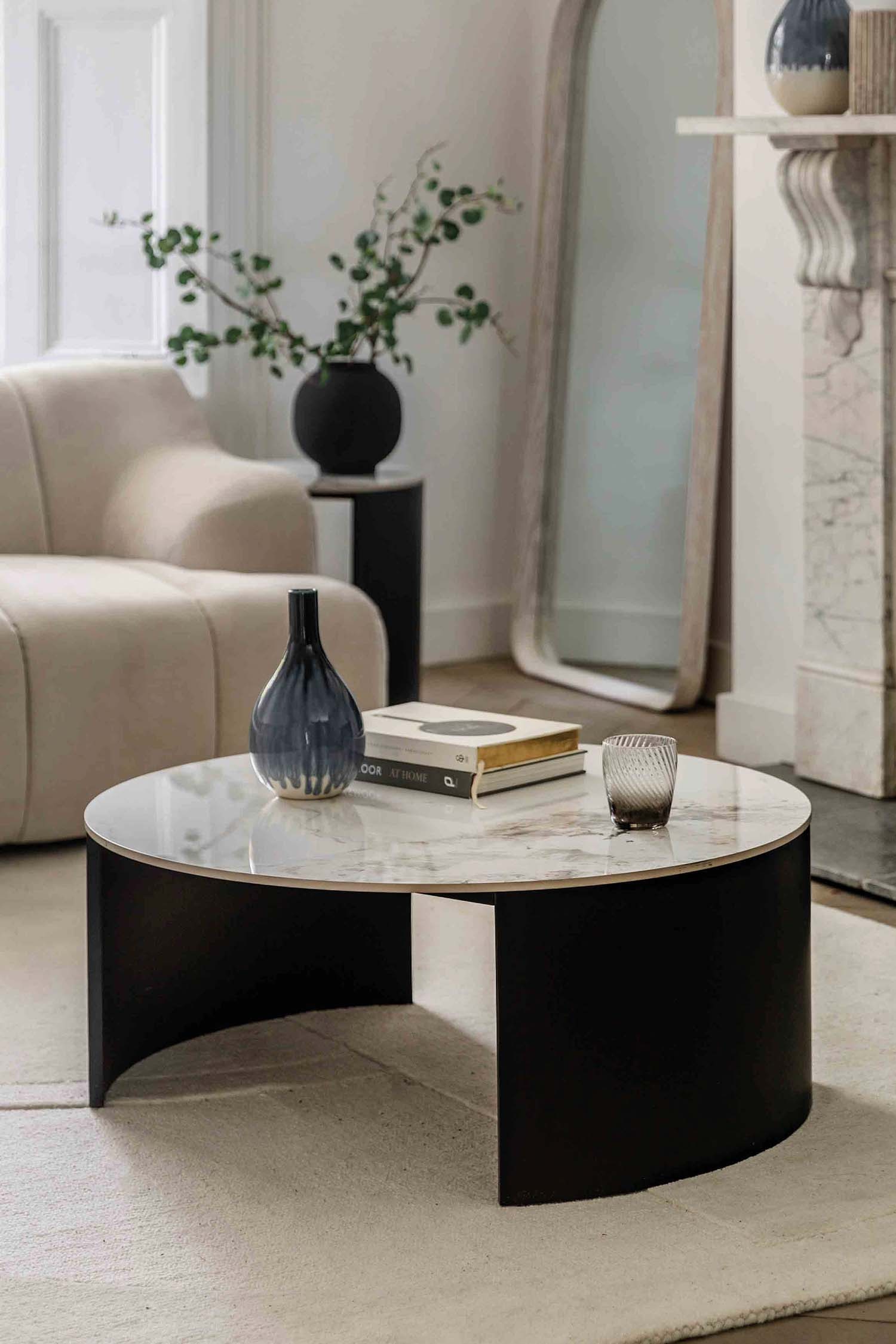 Iron Coffee Table - Black