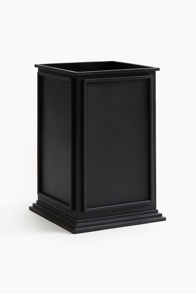 Maceta alta de metal - Negro - 1