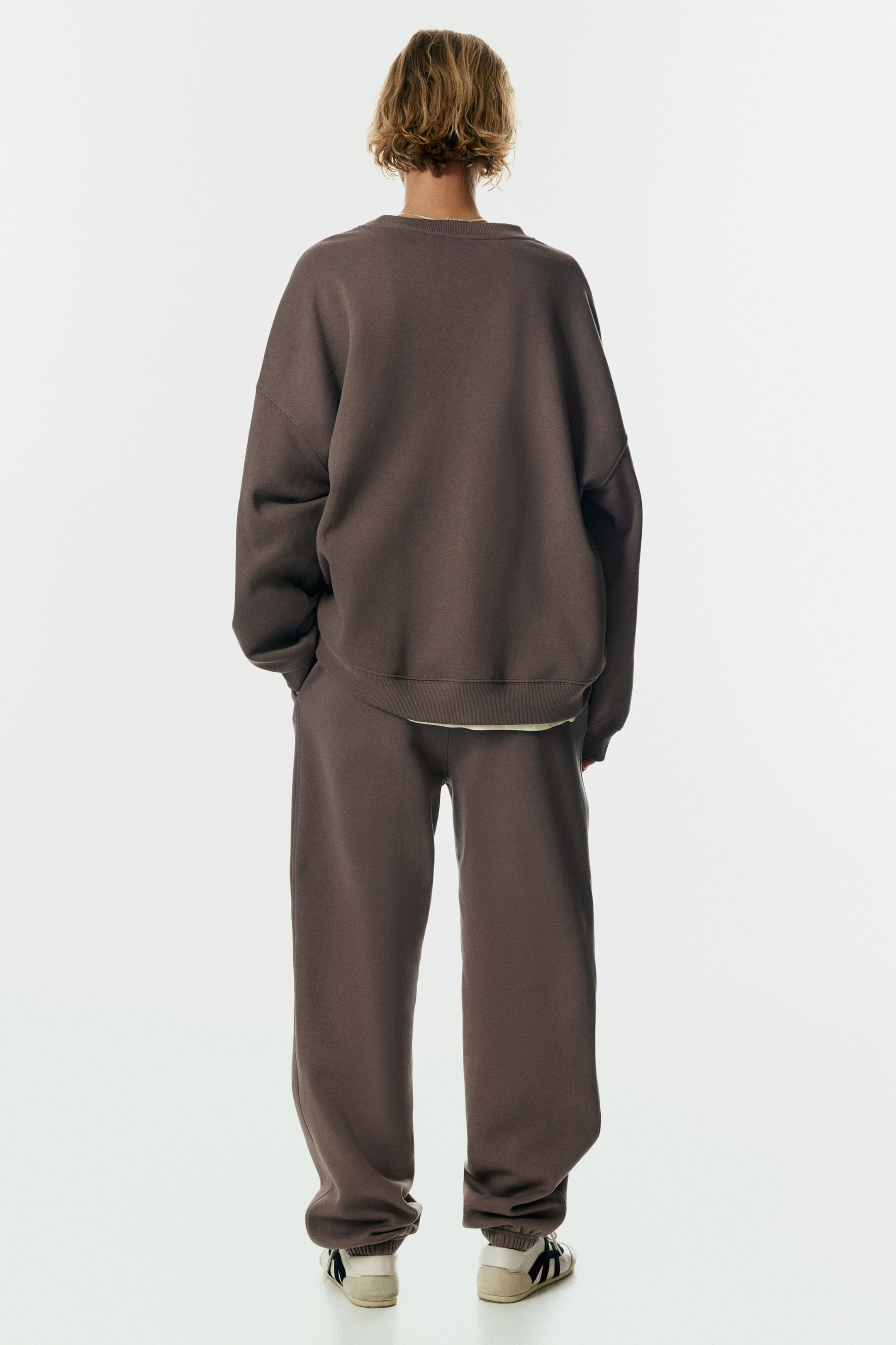 查看大圖: 棉質混紡運動長褲 - 深灰米色 - Ladies | H&M 3