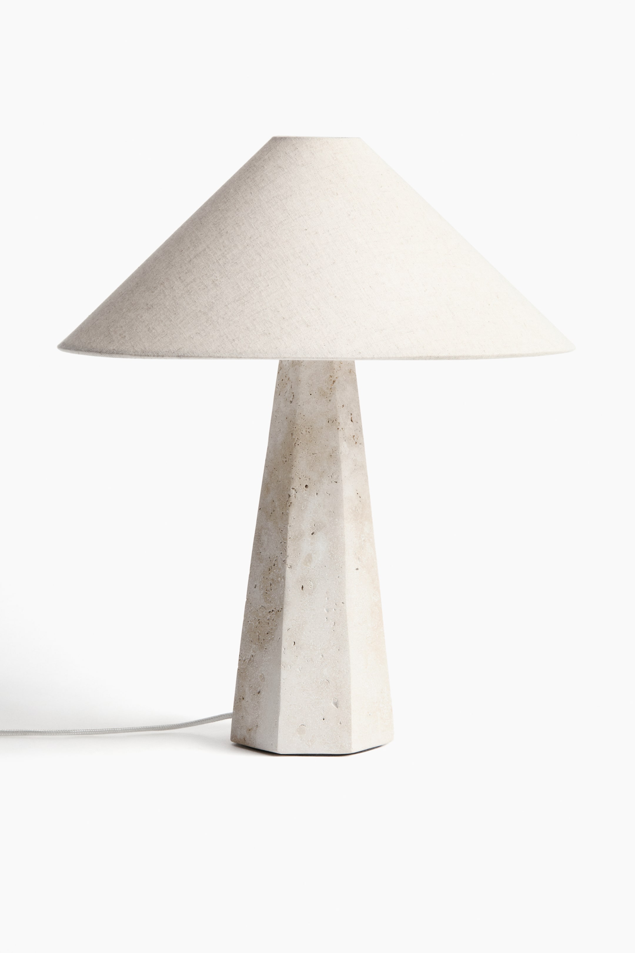 Se større billede: Bordlampe i stentøj - Lys beige - Home All | H&M DK 1