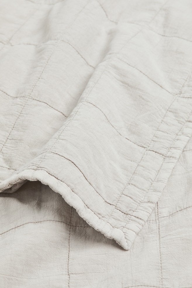 Quilted bedspread - Light beige - 5