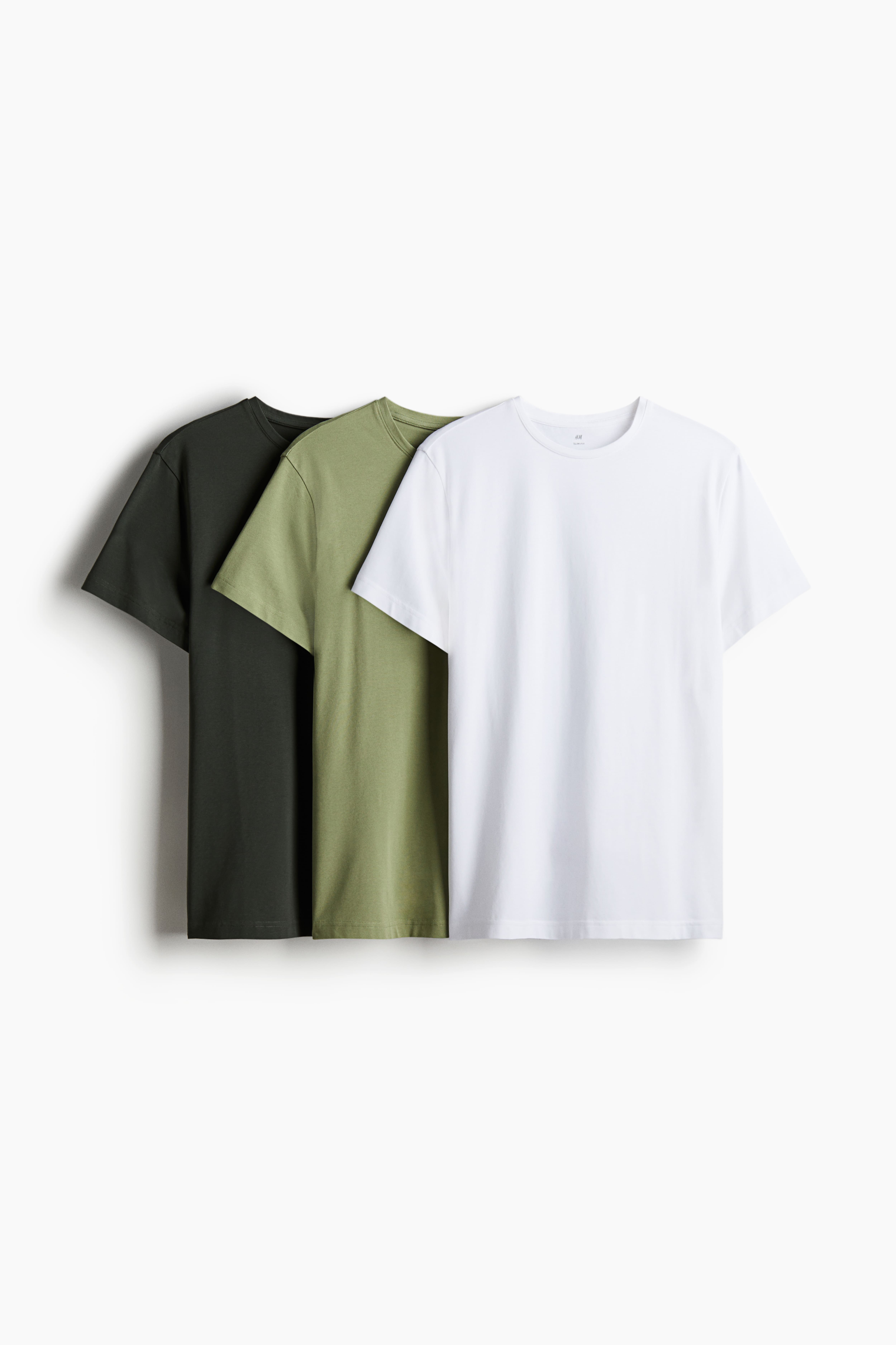 3 pack Slim Fit T shirts