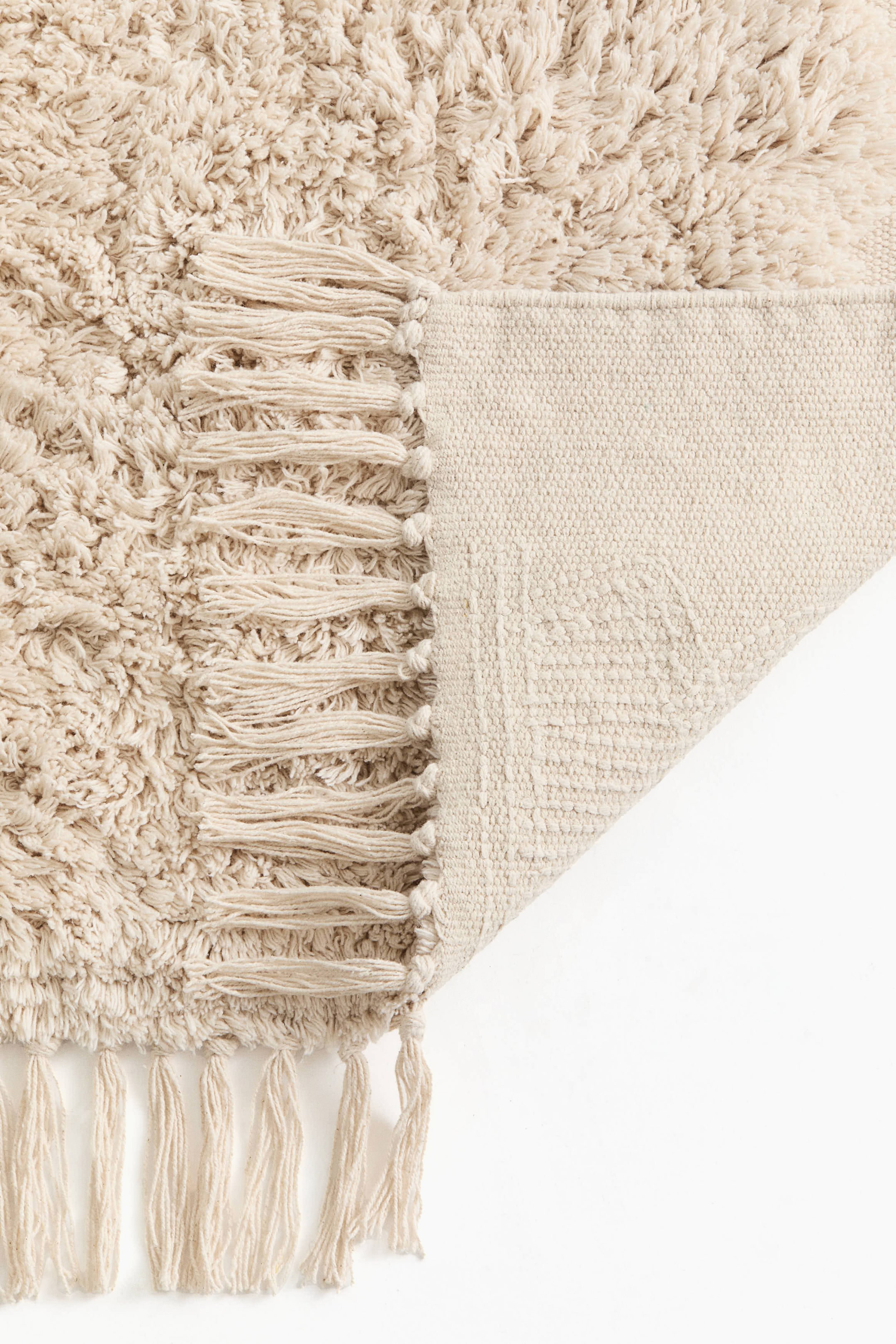 Prikaži veću sliku: Taftovani pamučni tepih - Svetlobež/alpaka - Home All | H&M RS 2