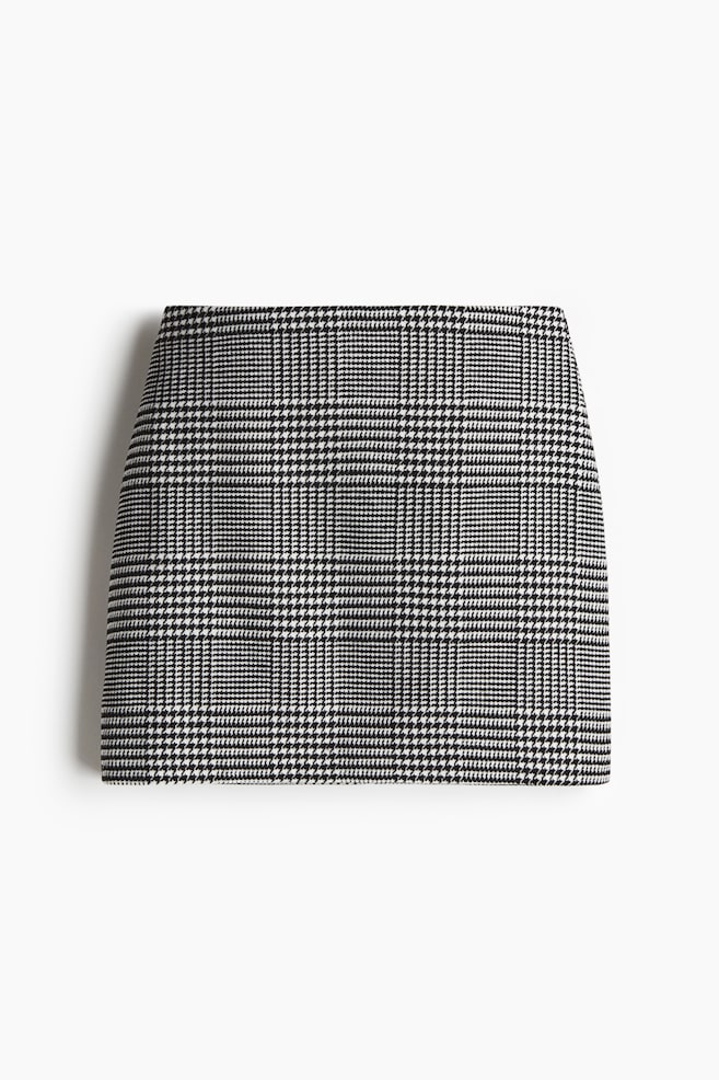 Mini skirt - Black/Checked - 1
