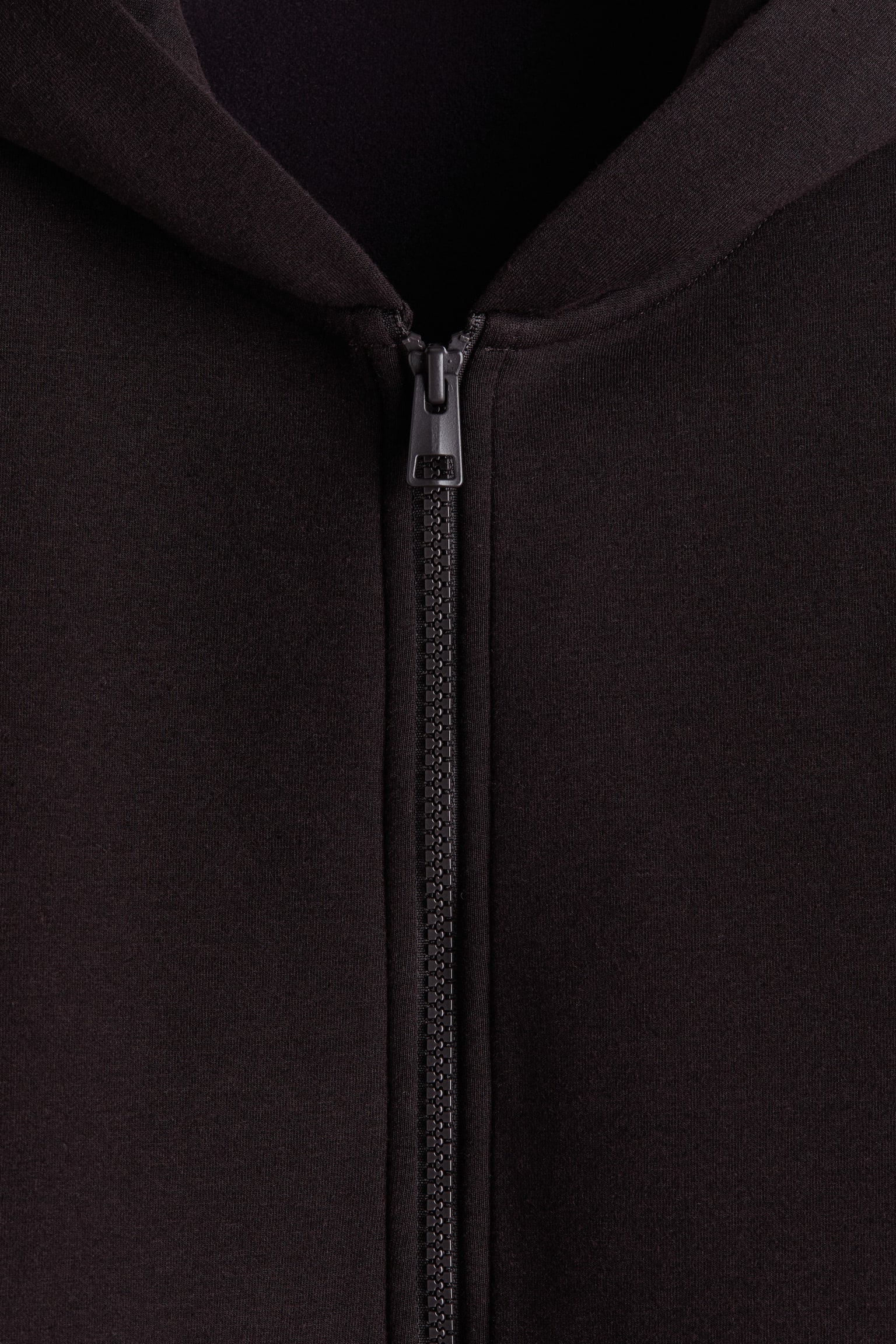 Мужская куртка H&M Relaxed-Fit Hooded Scuba, цвет: Тёмный коричневый — фото 6