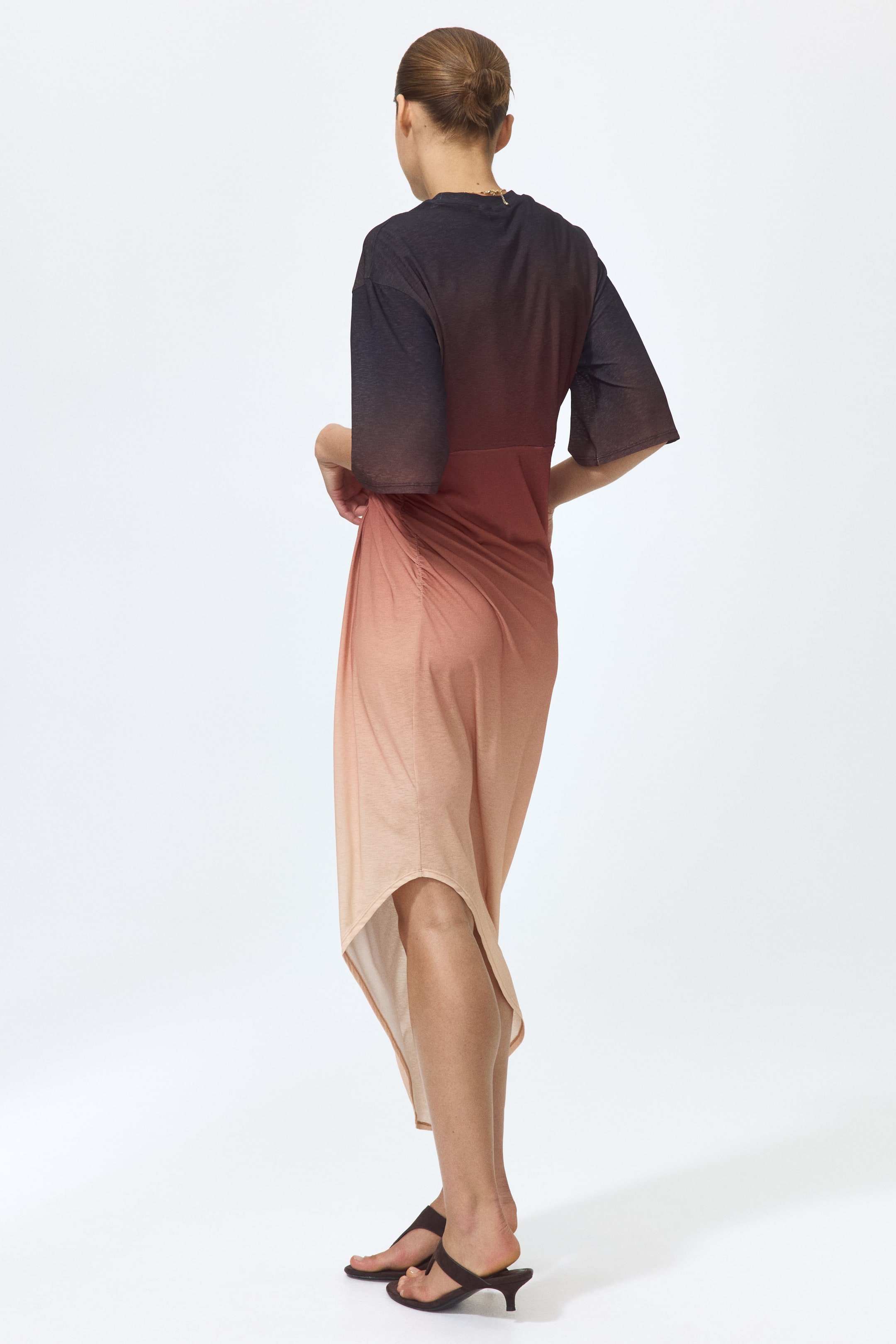 Knot-Detail T-Shirt Dress