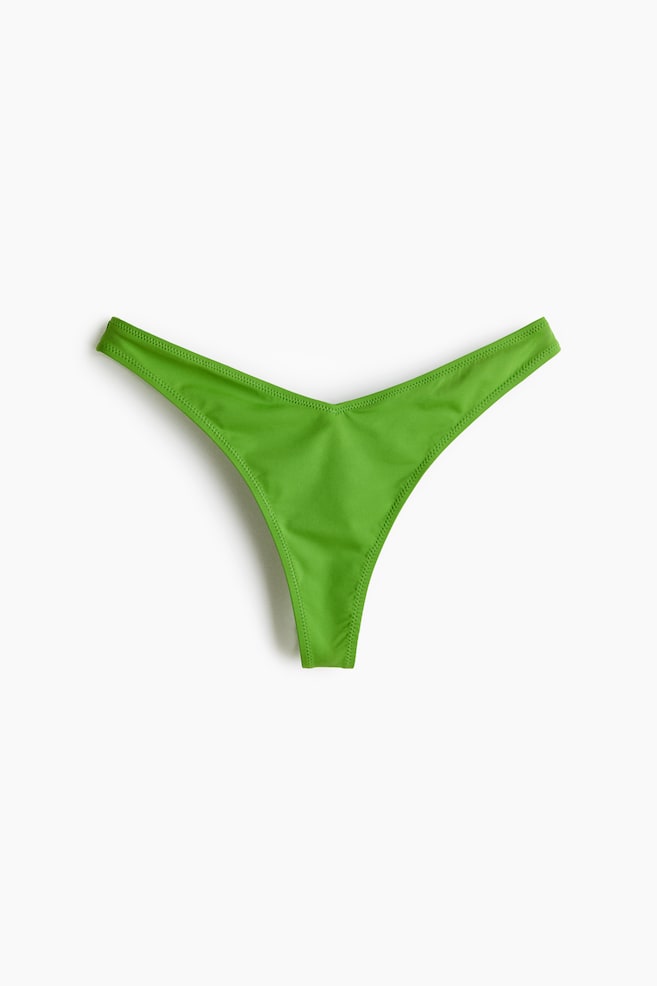 Thong Bikini Bottoms - Bright green/Light purple/Light beige/leopard print/Light purple/paisley/Light beige/leopard print/Light beige/tie-dye - 1