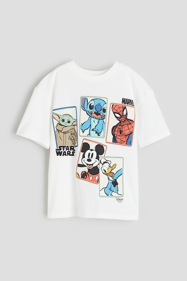 T-shirt imprimé - Blanc/Disney/Noir/Stranger Things/Noir/Super Mario/Blanc/Thor/dc/dc/dc/dc/dc/dc/dc/dc/dc/dc/dc - 1