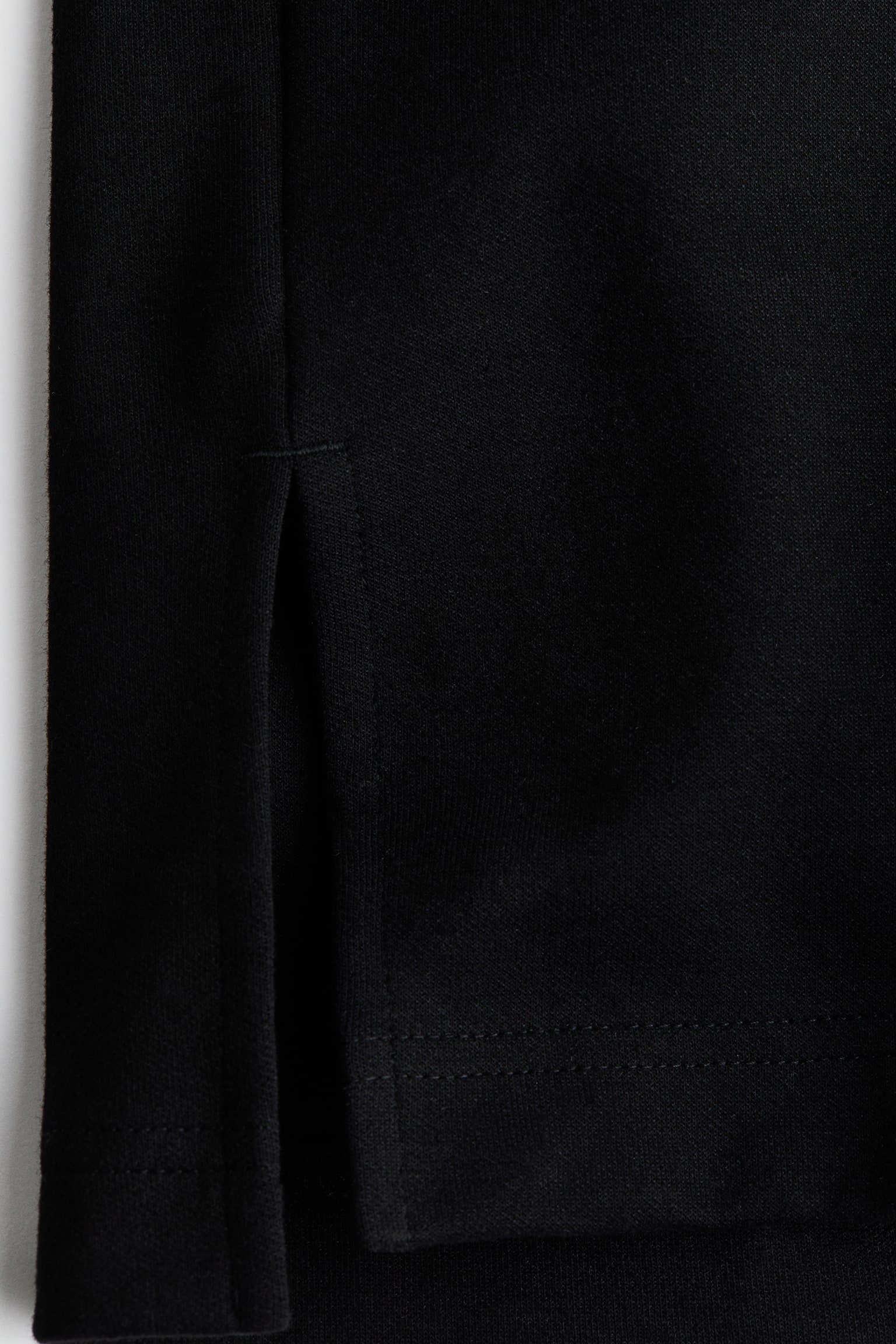 Oversized interlock T-shirt - Black/Dark brown - 3