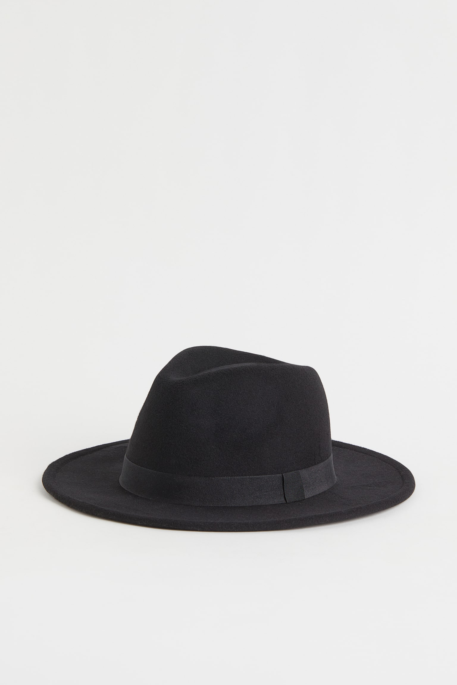 Felt hat - Black/Light beige - 1