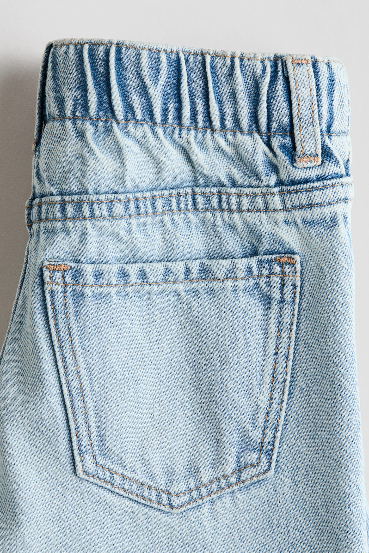 Wide Leg Jeans avec motifs - Bleu denim clair/Bleu denim clair - 4