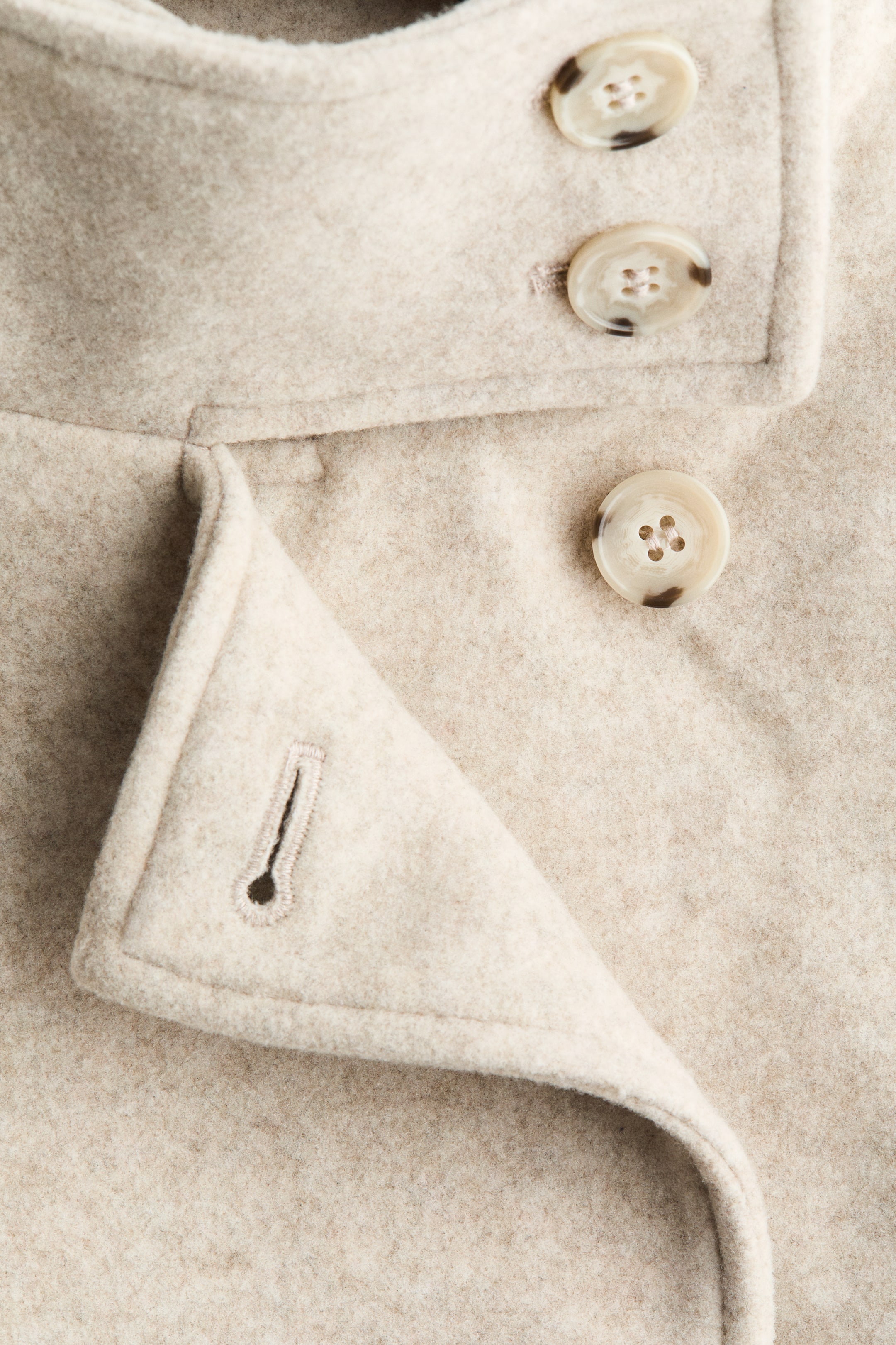 Женские куртки H&M Felted Funnel-Collar Jacket — фото 8