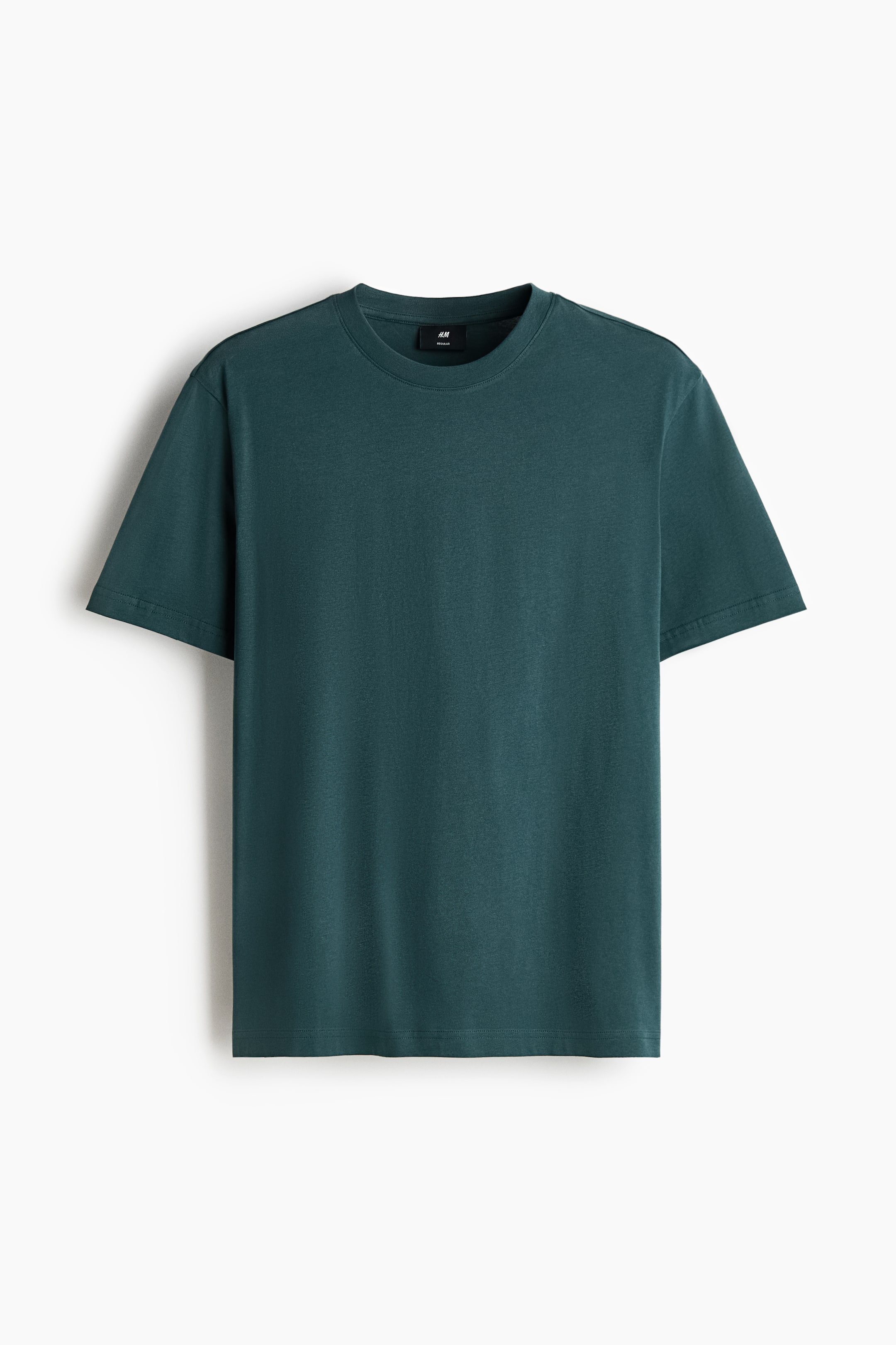 Ver imagen más grande: Camiseta Regular Fit - Verde azulado oscuro - HOMBRE | H&M ES 1