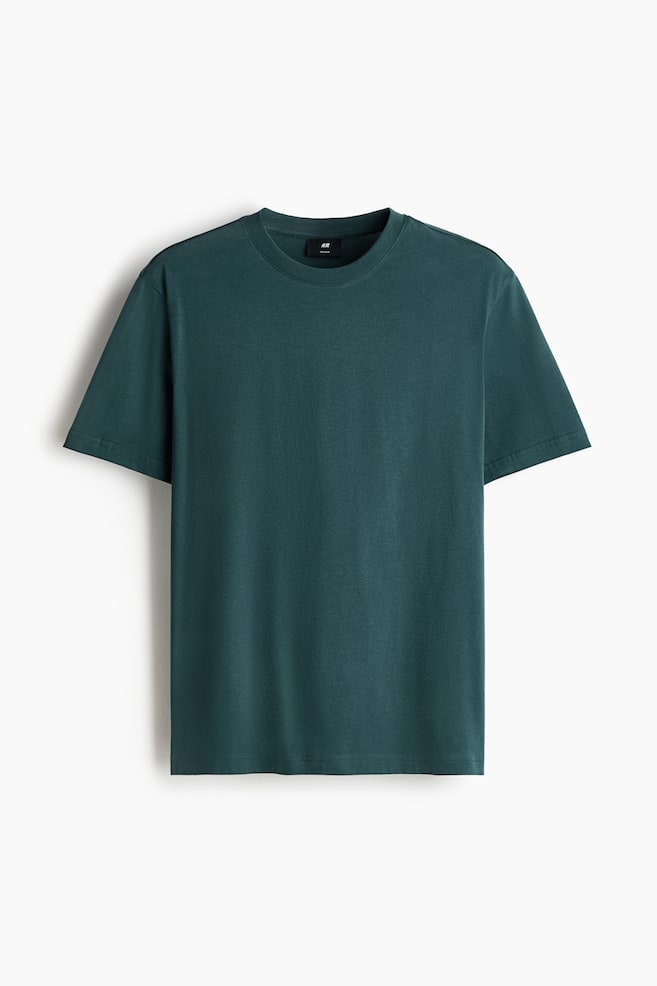 Regular Fit T-shirt - Dark teal/White/Black/Dark gray/Brown/Navy blue/Gray melange/Orange/Dark khaki green/Lilac/Beige/Khaki green/Teal - 1