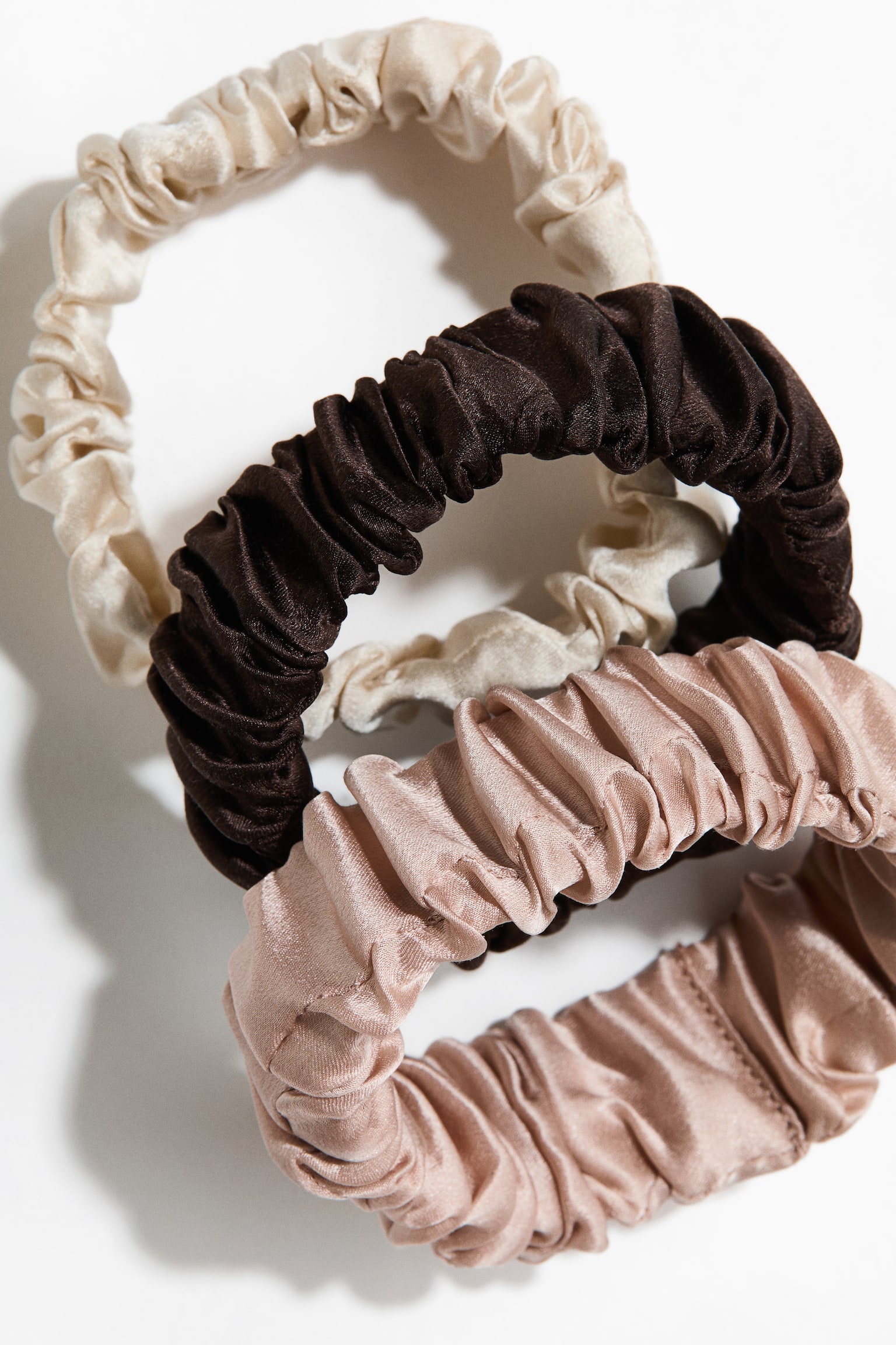 Pack de 3 scrunchies em seda - 2