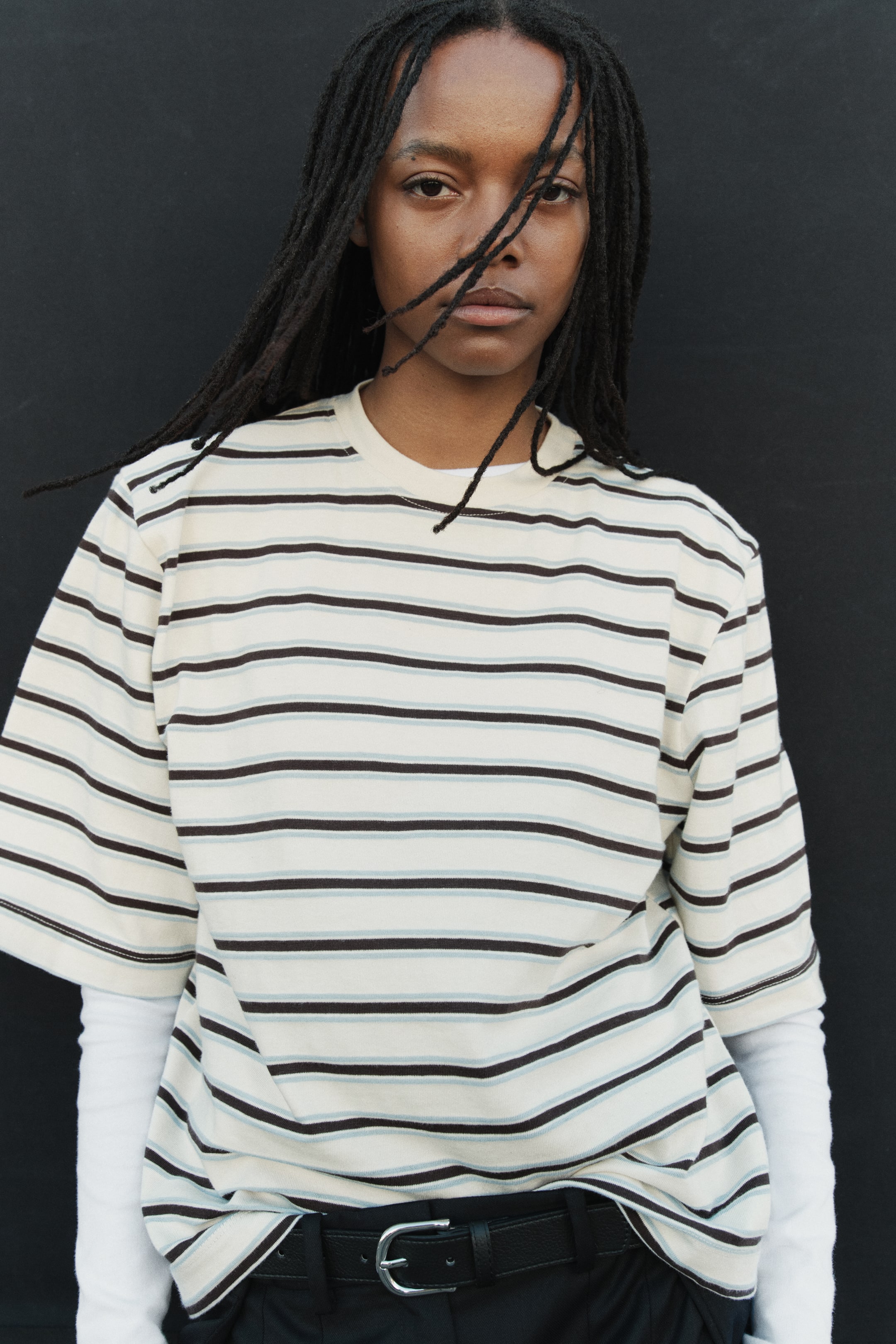 T-shirt grande taille en tricot fin
