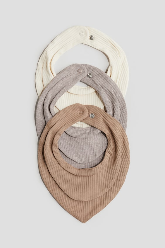 Детские треугольные шарфы в резинку H&M, 3 шт