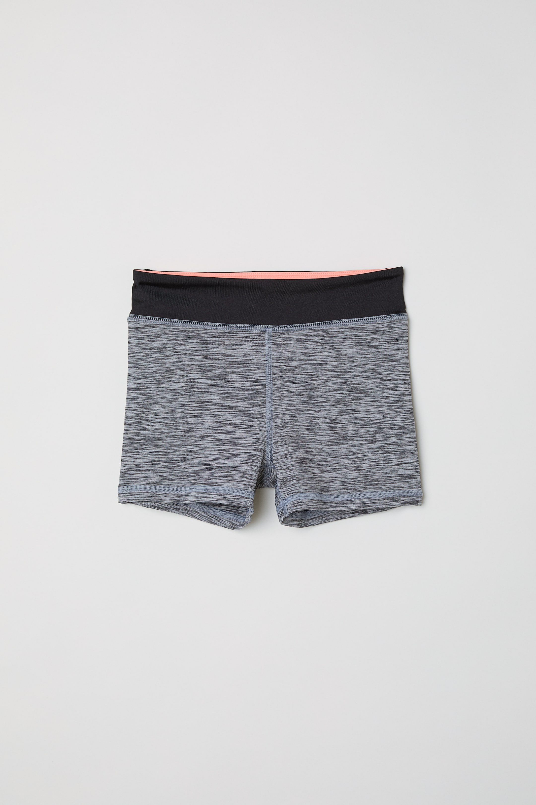 View larger image: Short Sports Tights - Black melange - Kids | H&M CA 1